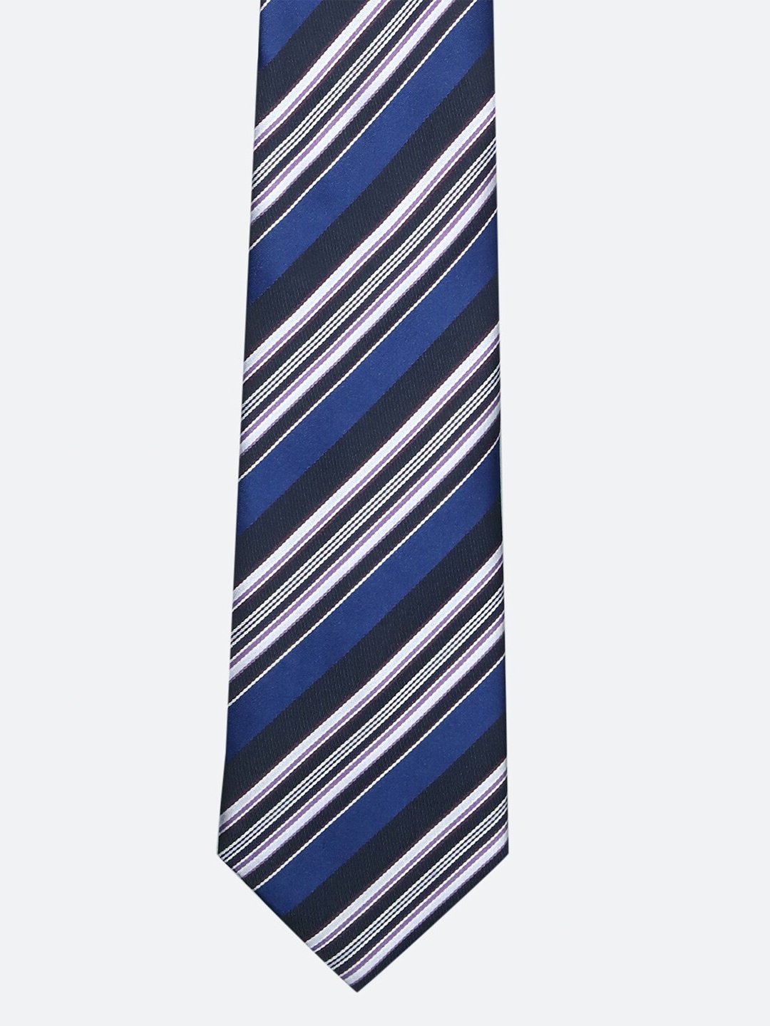 

Tossido Men Blue & White Striped Broad Tie