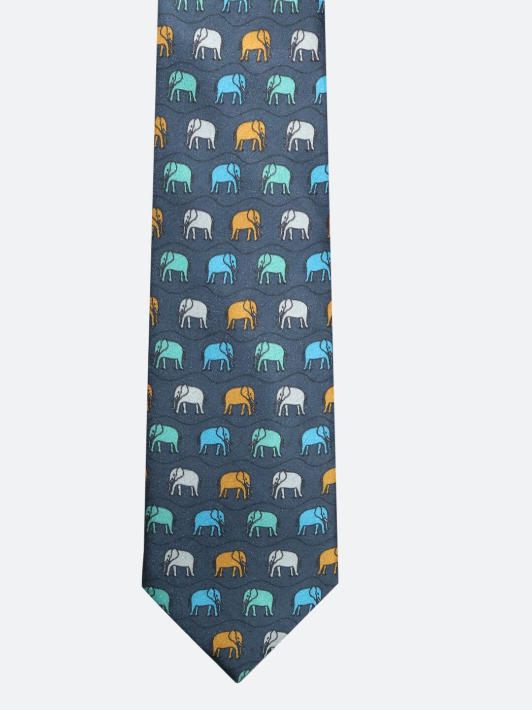 

Tossido Men Grey Printed Broad Tie