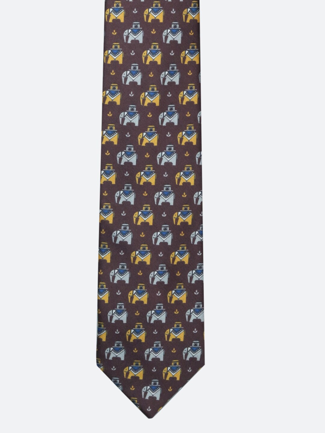 

Tossido Men Brown & Yellow Printed Broad Tie