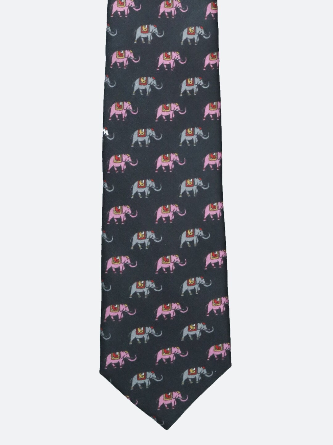 

Tossido Men Black & Pink Printed Broad Tie