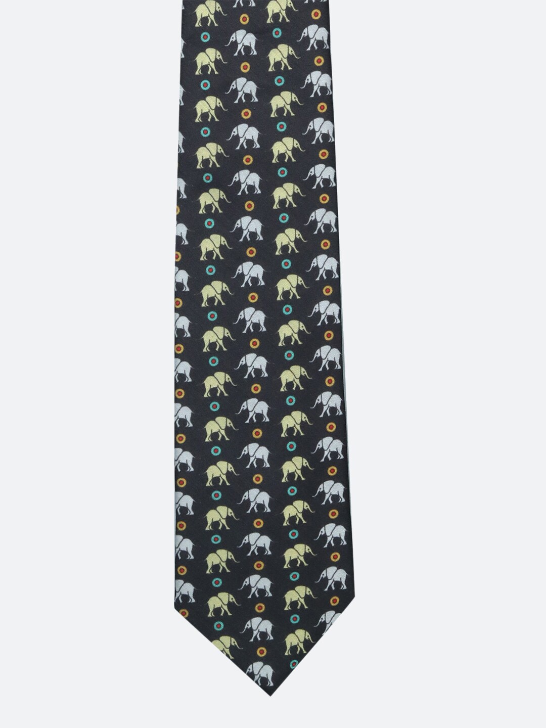 

Tossido Men Black & Yellow Printed Slim Tie