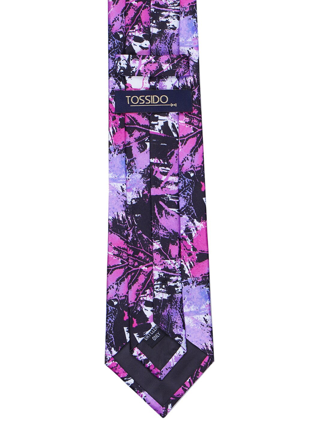 

Tossido Men Purple & Pink Printed Broad Tie