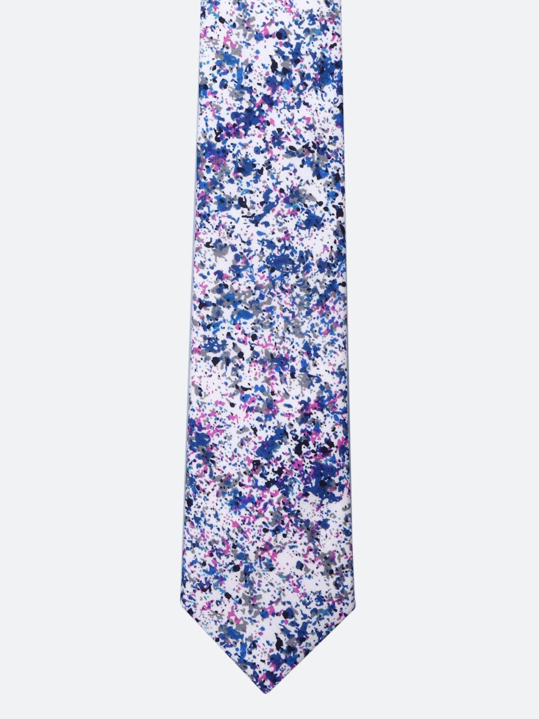 

Tossido Men Blue & White Printed Slim Tie