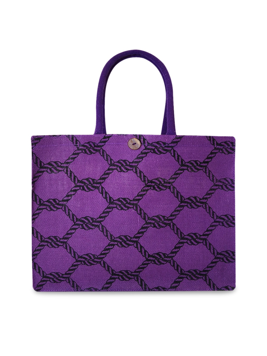 

earthbags Purple Printed Shopper Tote Bag