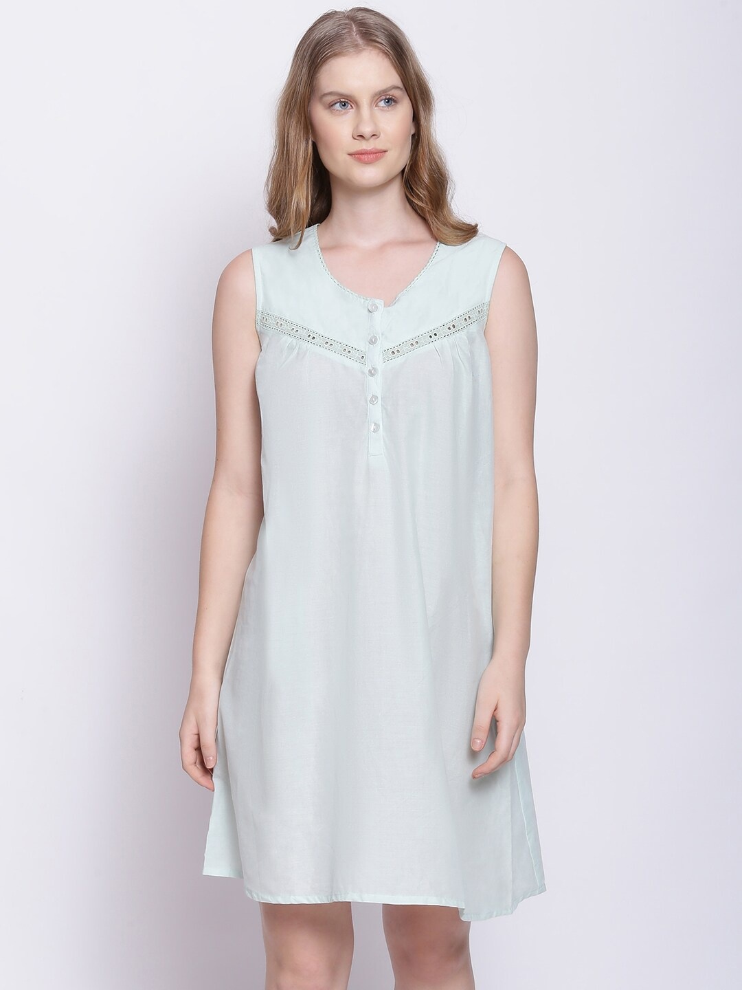 

Oxolloxo Green Lace Design Nightdress