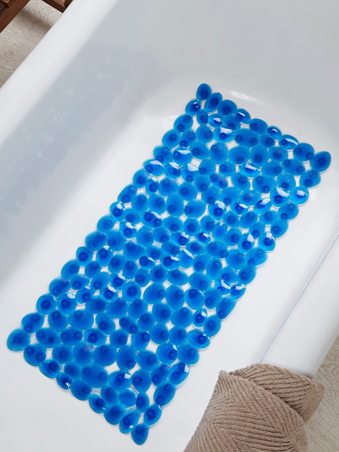 

OBSESSIONS Blue Cobble Shower Mat