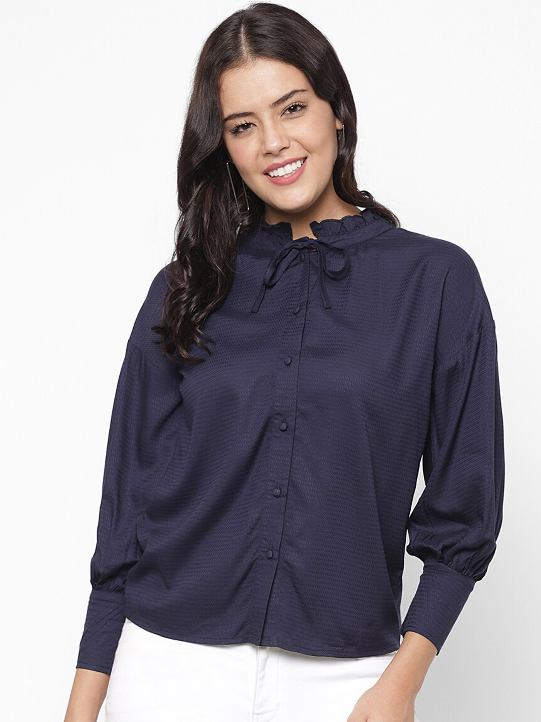 

HOUSE OF KKARMA Women Blue Casual Shirt