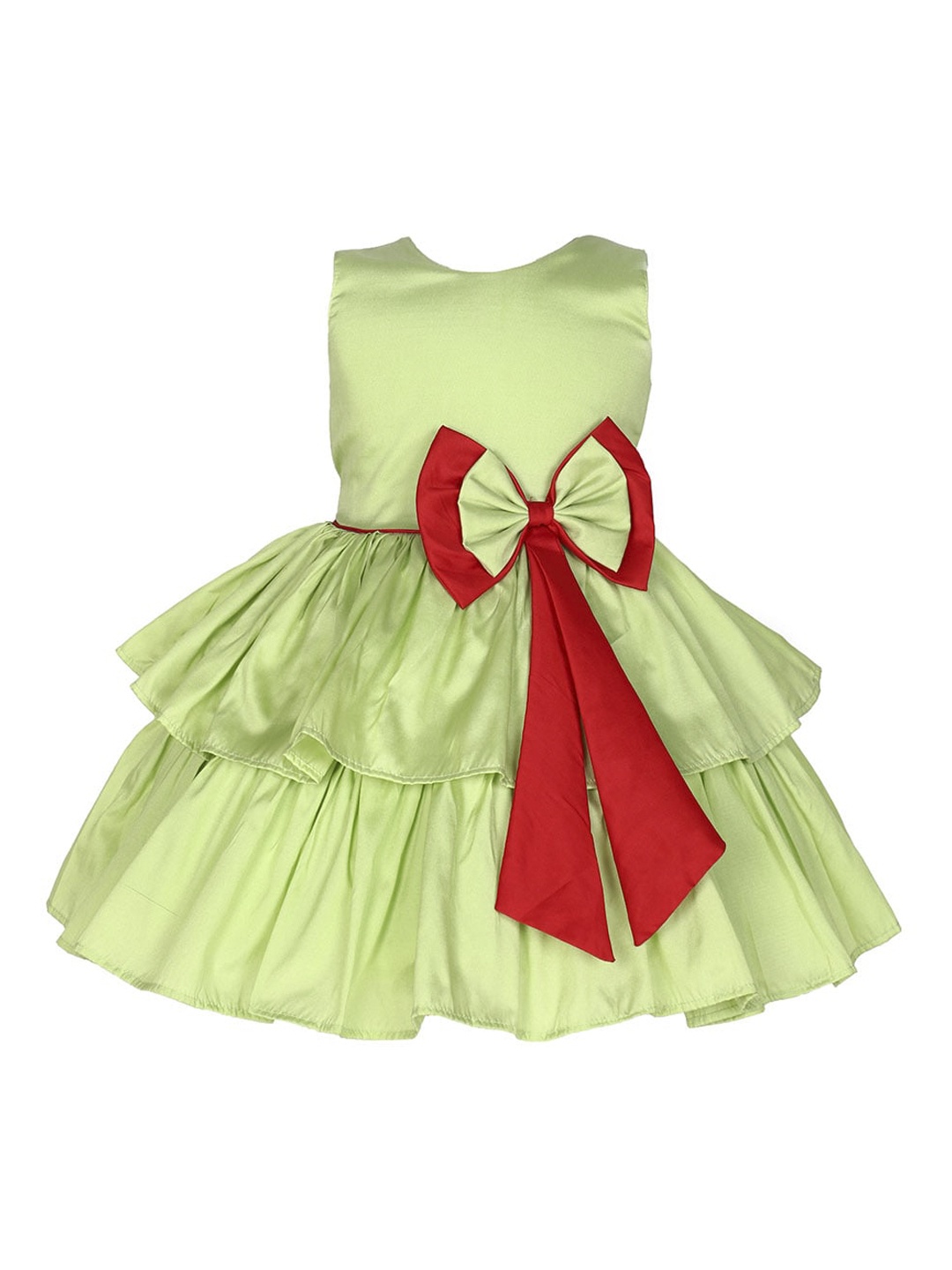 

The Magic Wand Green Satin Dress