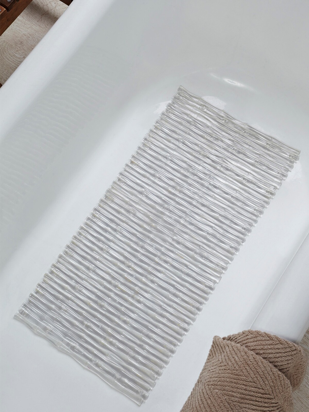 

OBSESSIONS Transparent Bamboo Shower Mat