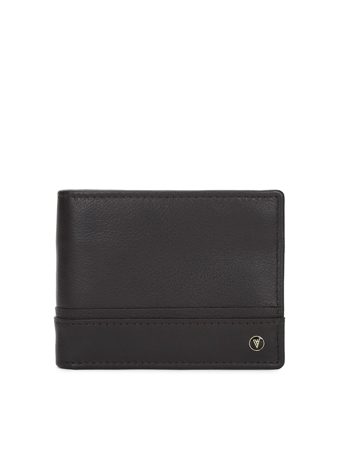

Van Heusen Men Black Textured Two-Fold Wallet