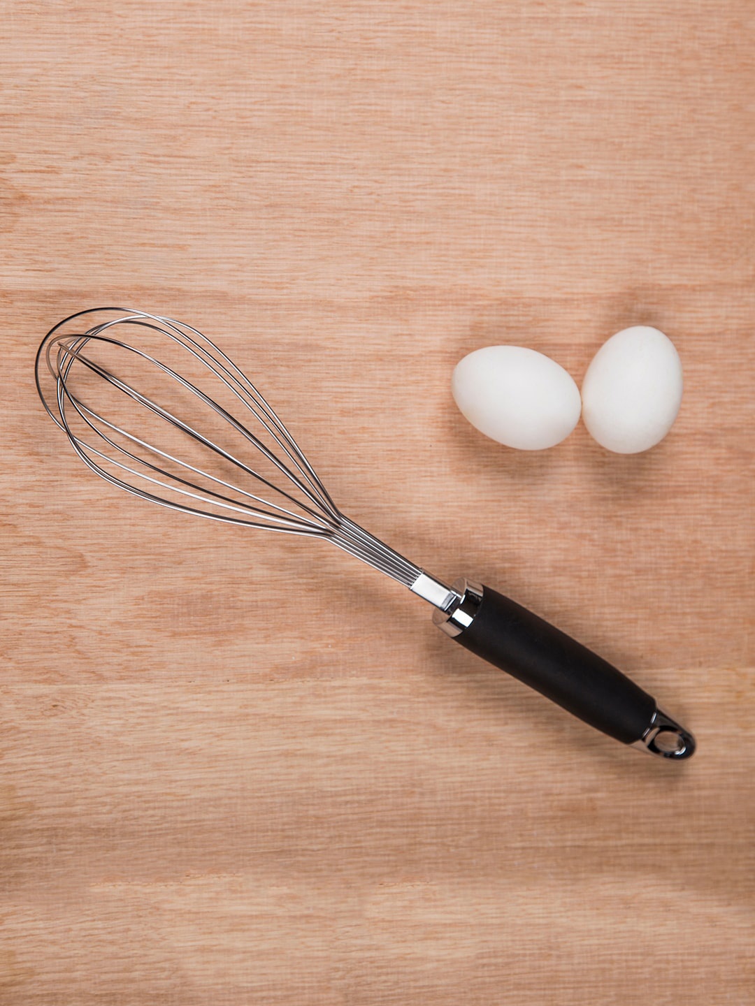 

Sabichi Silver-Toned & Black Mono Stainless Steel Balloon Whisk