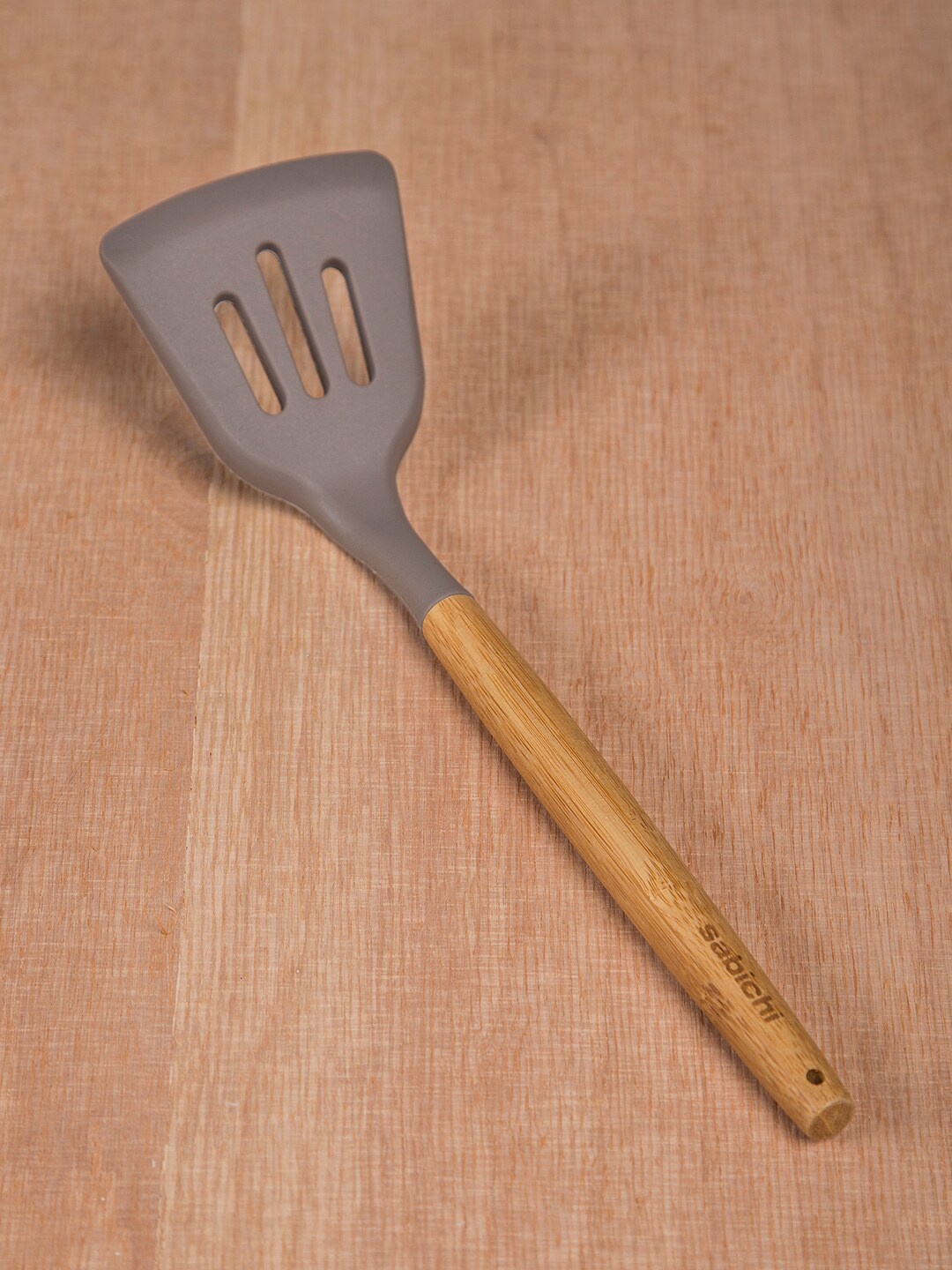 

Sabichi Grey & Khaki Solid Silicone Slotted Turner Spatula