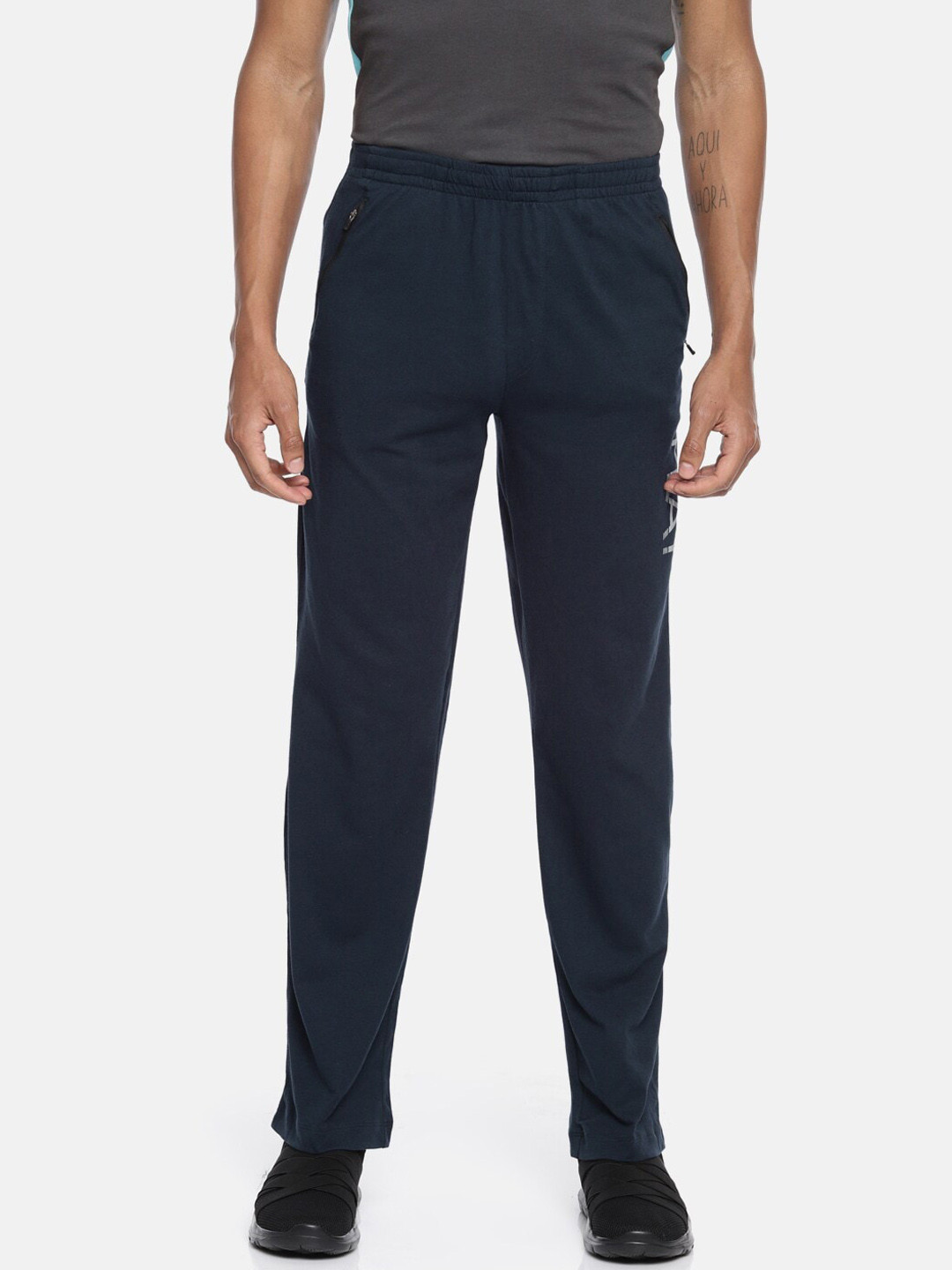 

Fruit of the loom Men Navy Blue Track Pants
