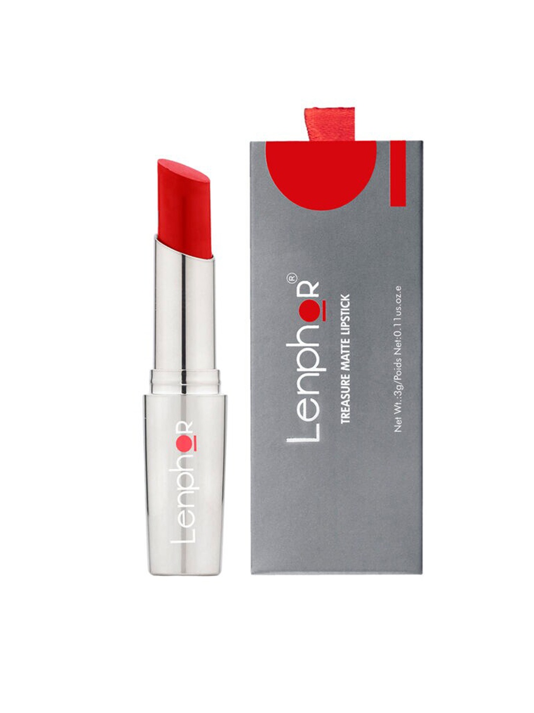 

Lenphor Treasure Matte Lipstick-Crimson Red