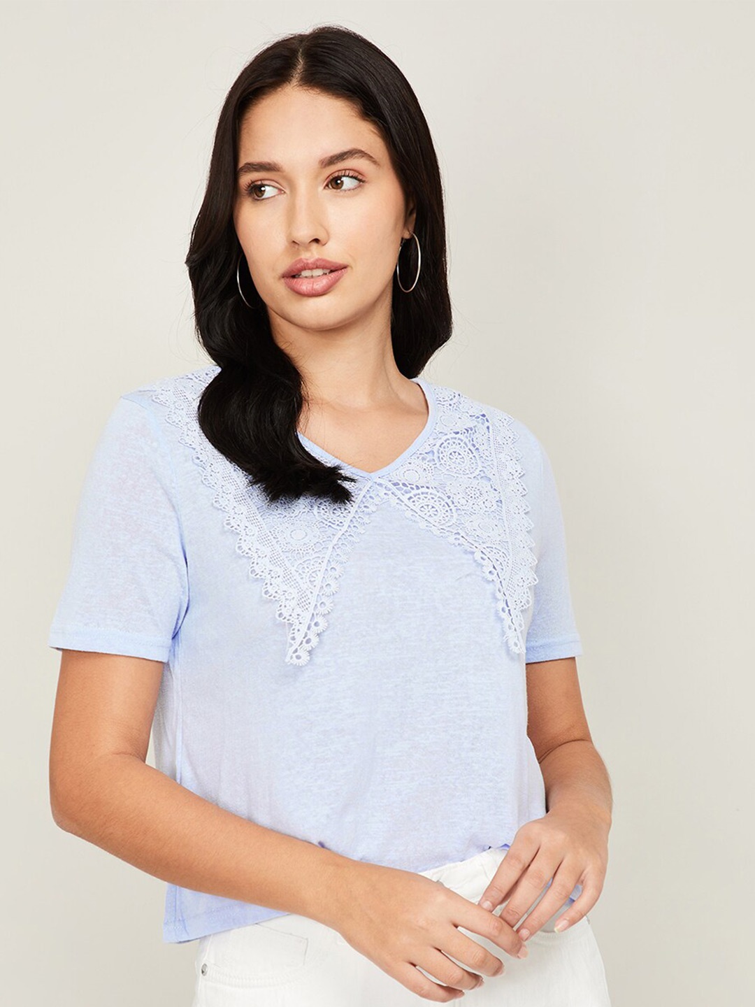 

Ginger by Lifestyle Women Blue Regular Top
