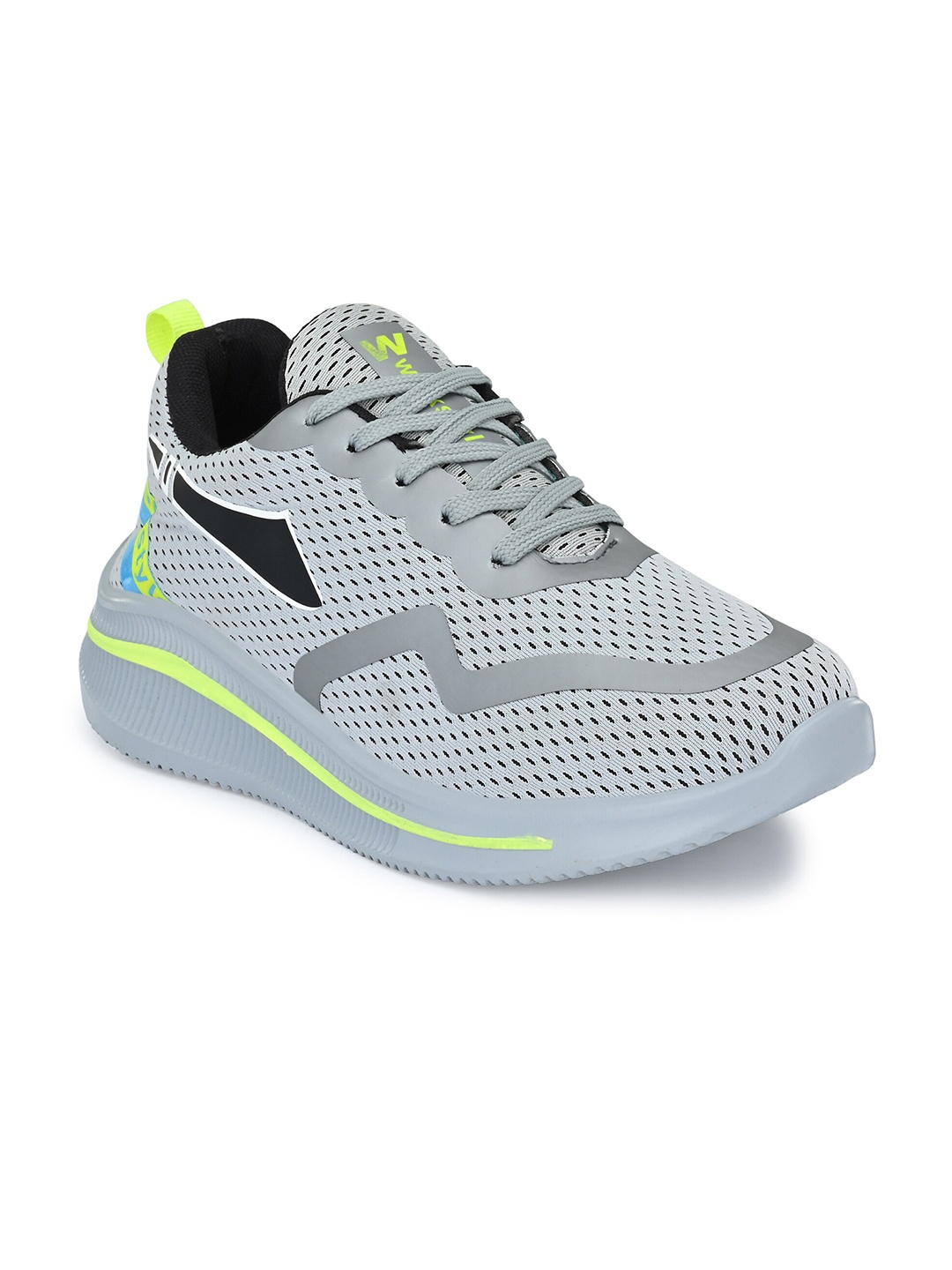 

Walkstyle By El Paso Men Grey Mesh Running Non-Marking Shoes