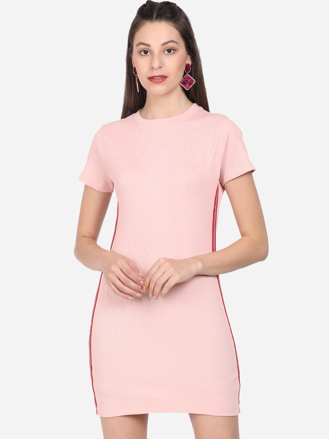 

BEVERLY BLUES Women Pink Bodycon Mini Dress