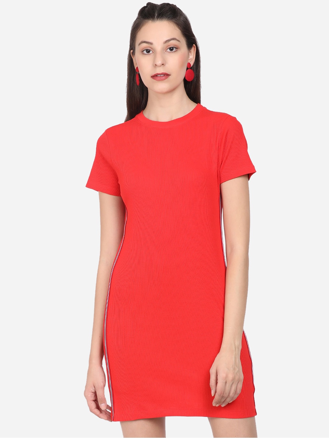 

BEVERLY BLUES Women Red T-shirt Dress