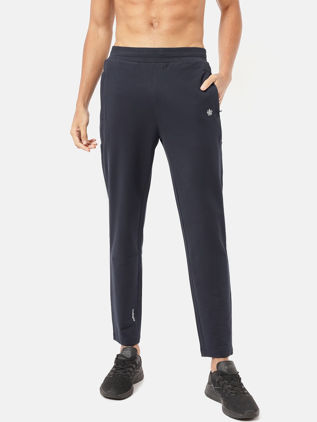 

Cultsport Men Navy Blue Solid Track Pants