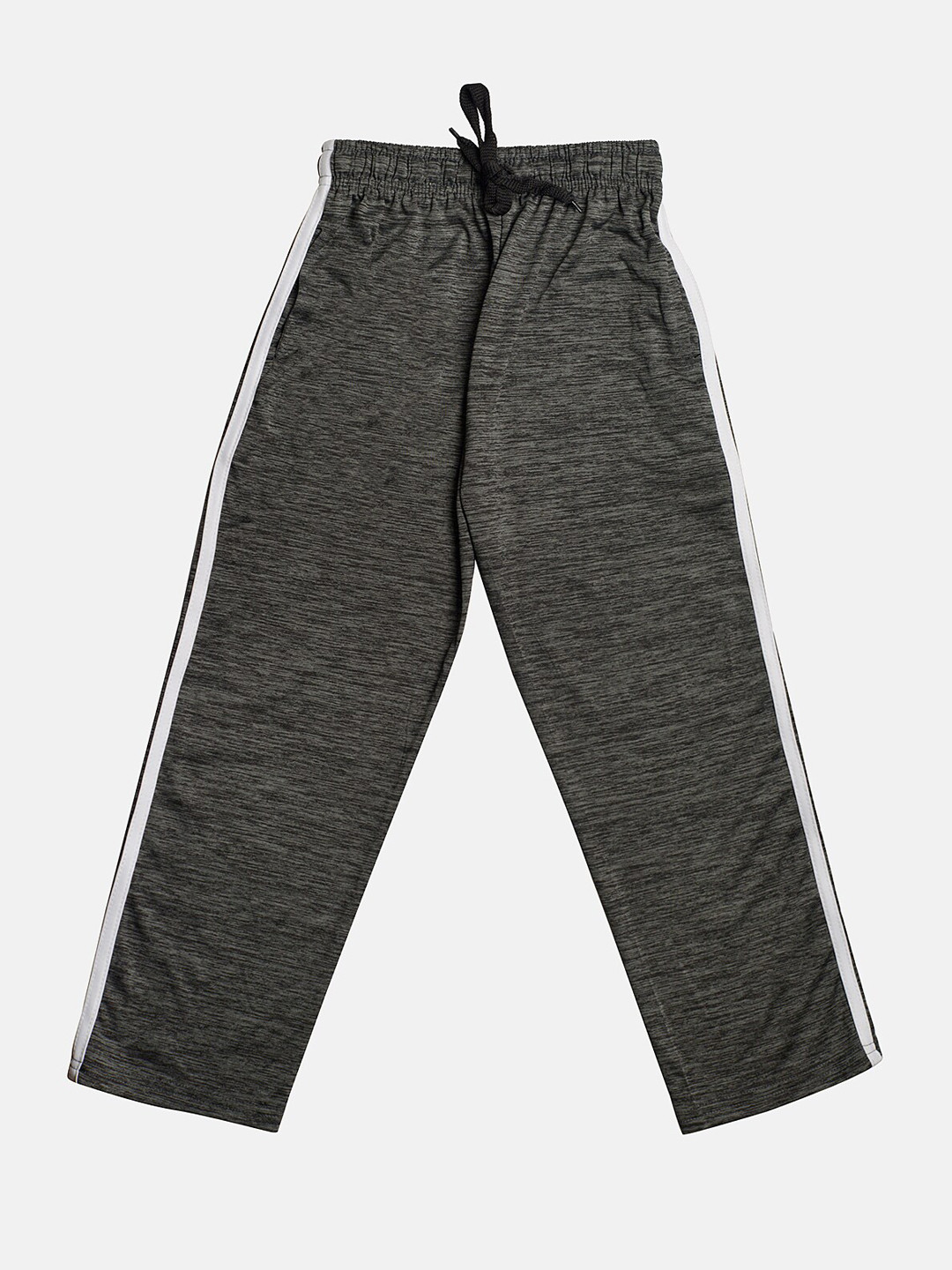 

TINY HUG Boys Charcoal Grey Solid Straight-Fit Track Pants