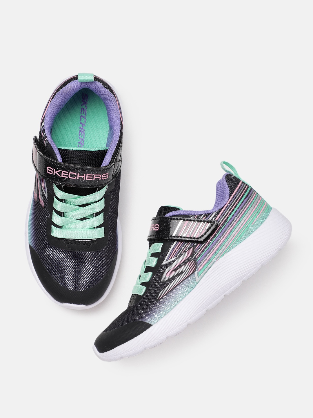 

Skechers Girls DYNA-LITE SHIMMER STREAKS Sneakers, Multi