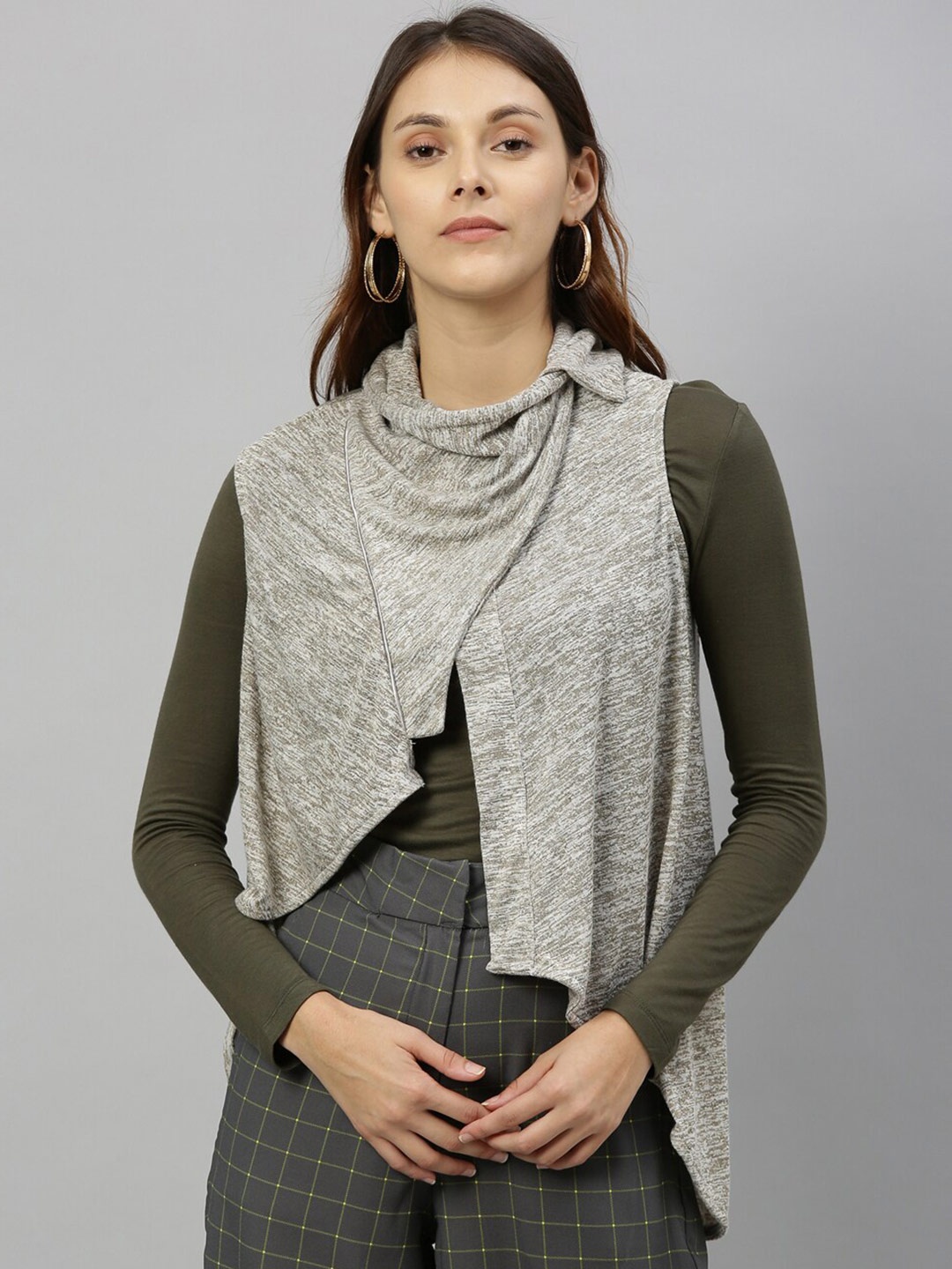 

RAREISM Women Grey Shrug