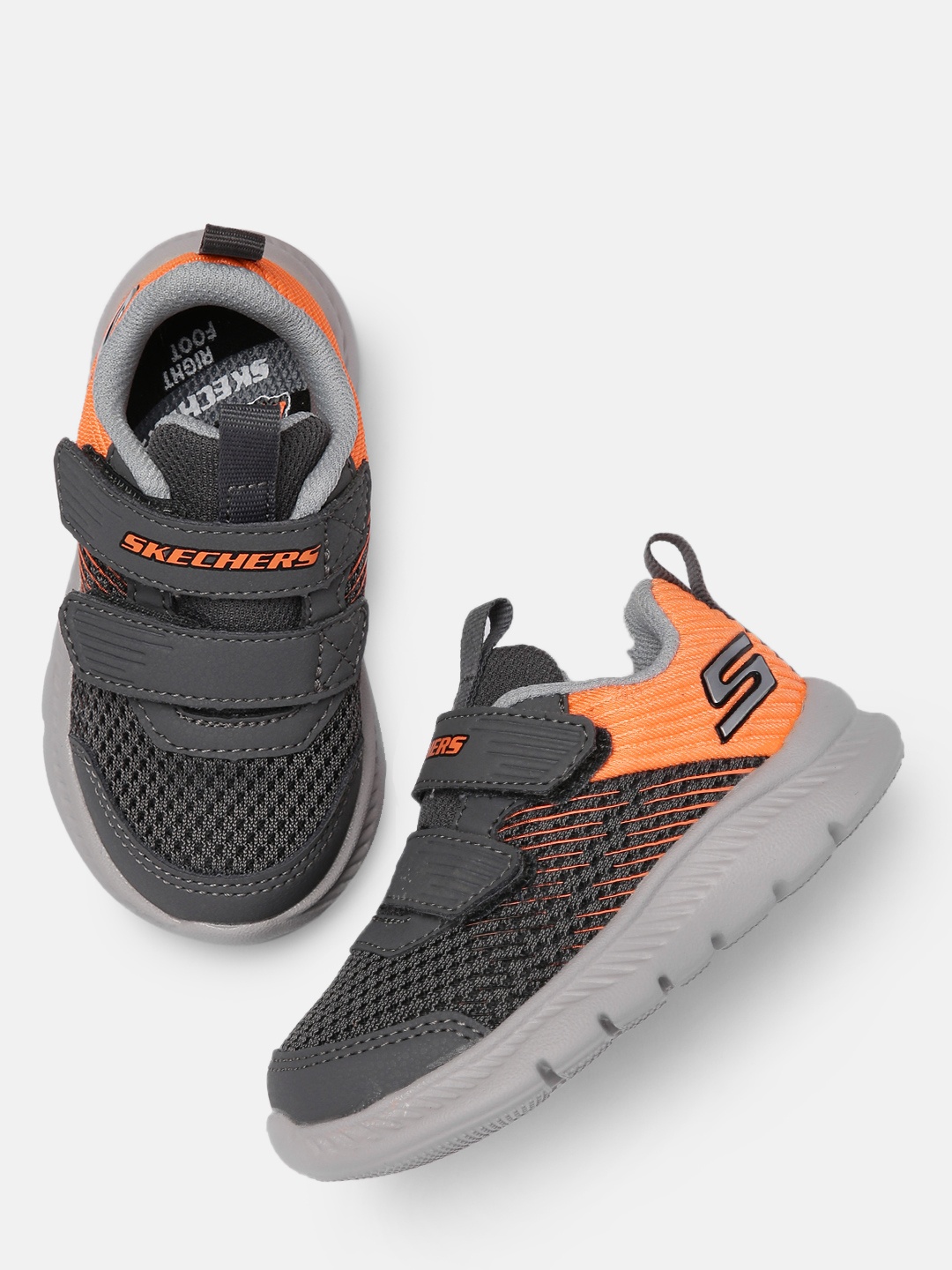 

Skechers Boys Charcoal and Orange COMFY FLEX 2.0 - MICRO-RUSH Sneakers