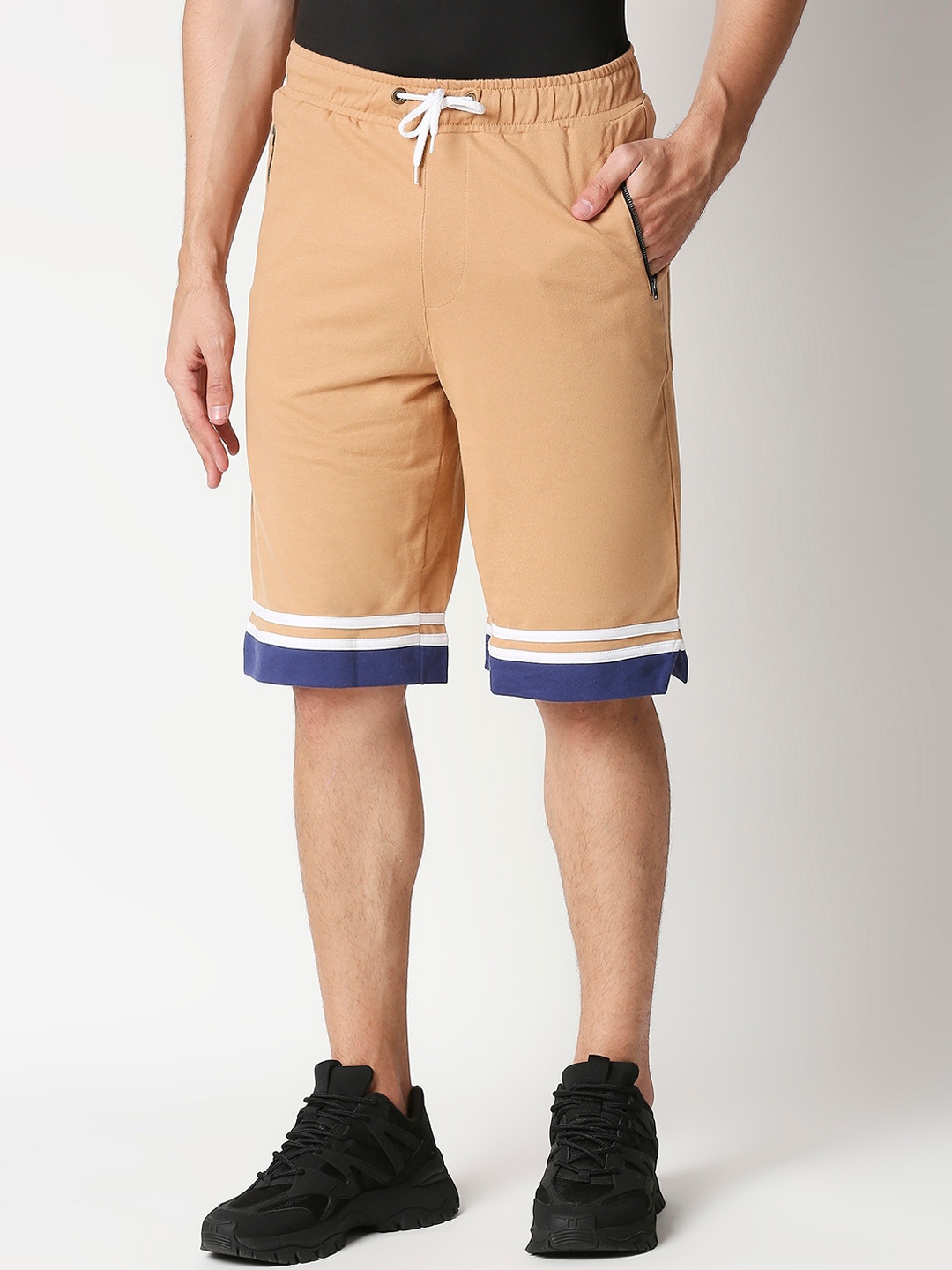 

Bewakoof Men Orange Mid-Rise Regular Shorts