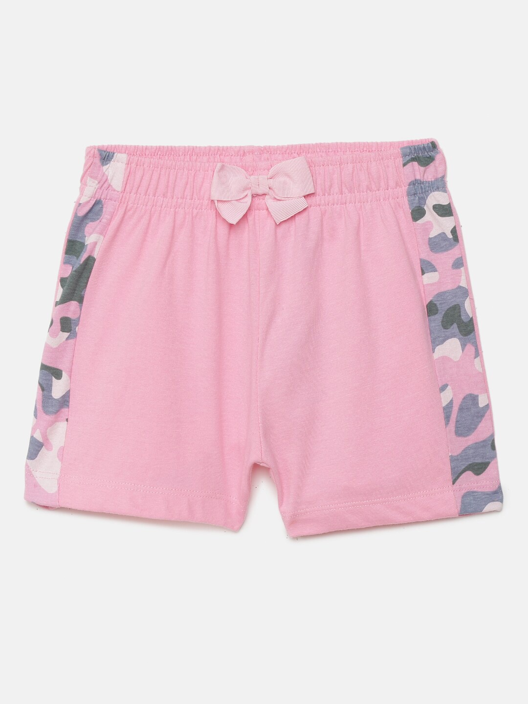 

mackly Girls Rose & Blue Printed Lounge Shorts
