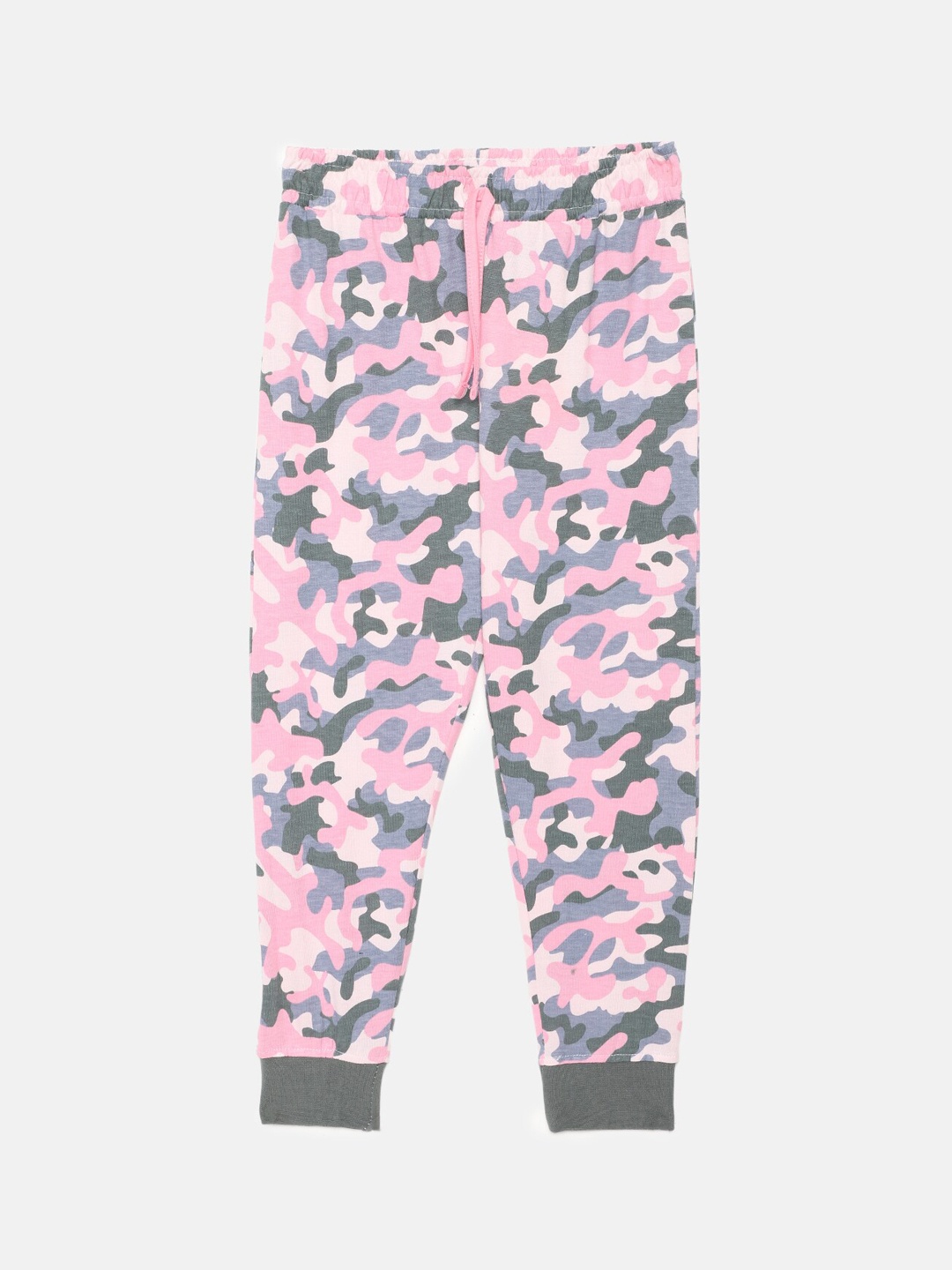 

mackly Girls Multicoloured Camouflage Print Cotton Lounge Pants, Multi