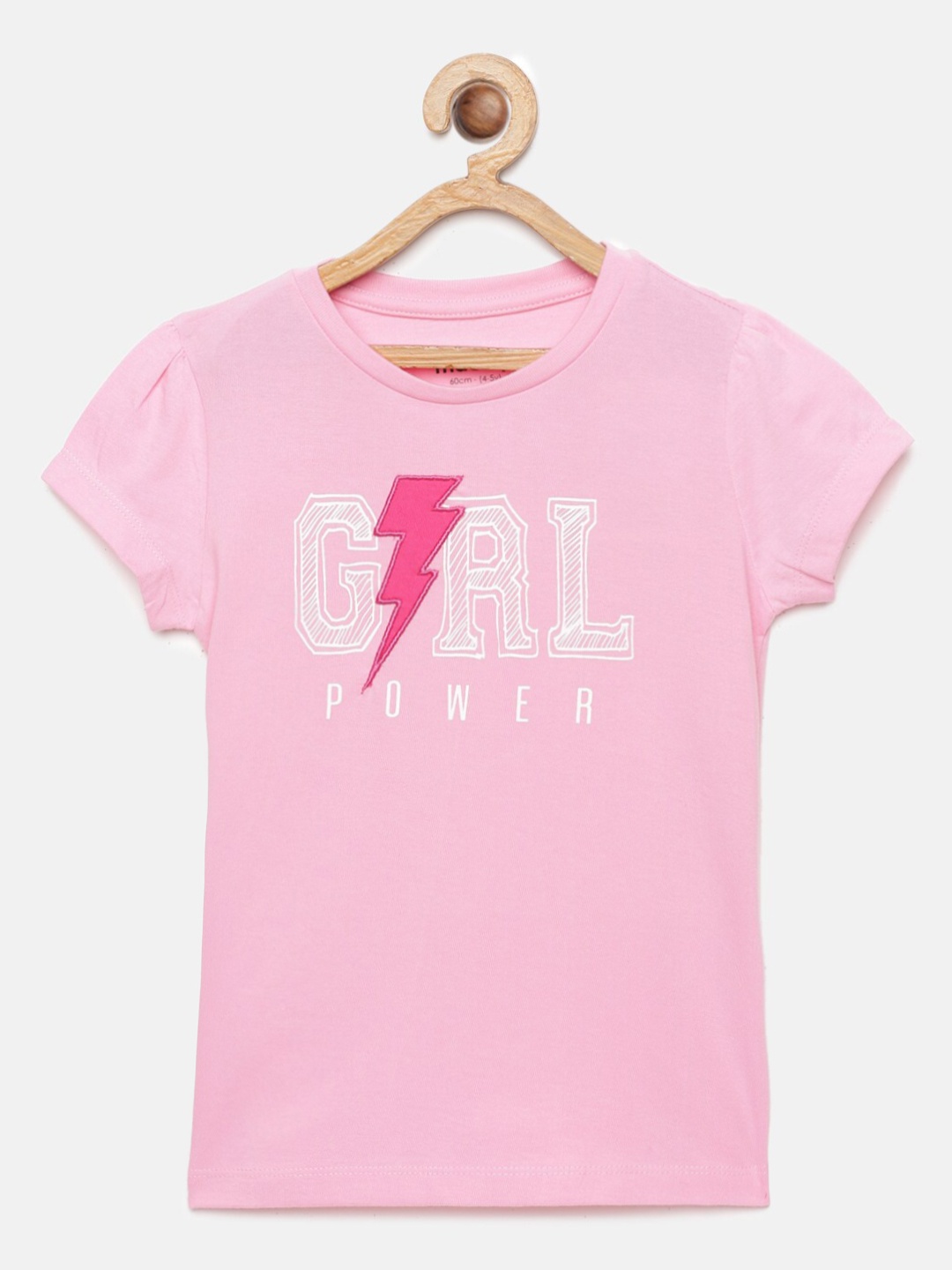 

mackly Girls Pink & White Printed Cotton Lounge T-Shirt