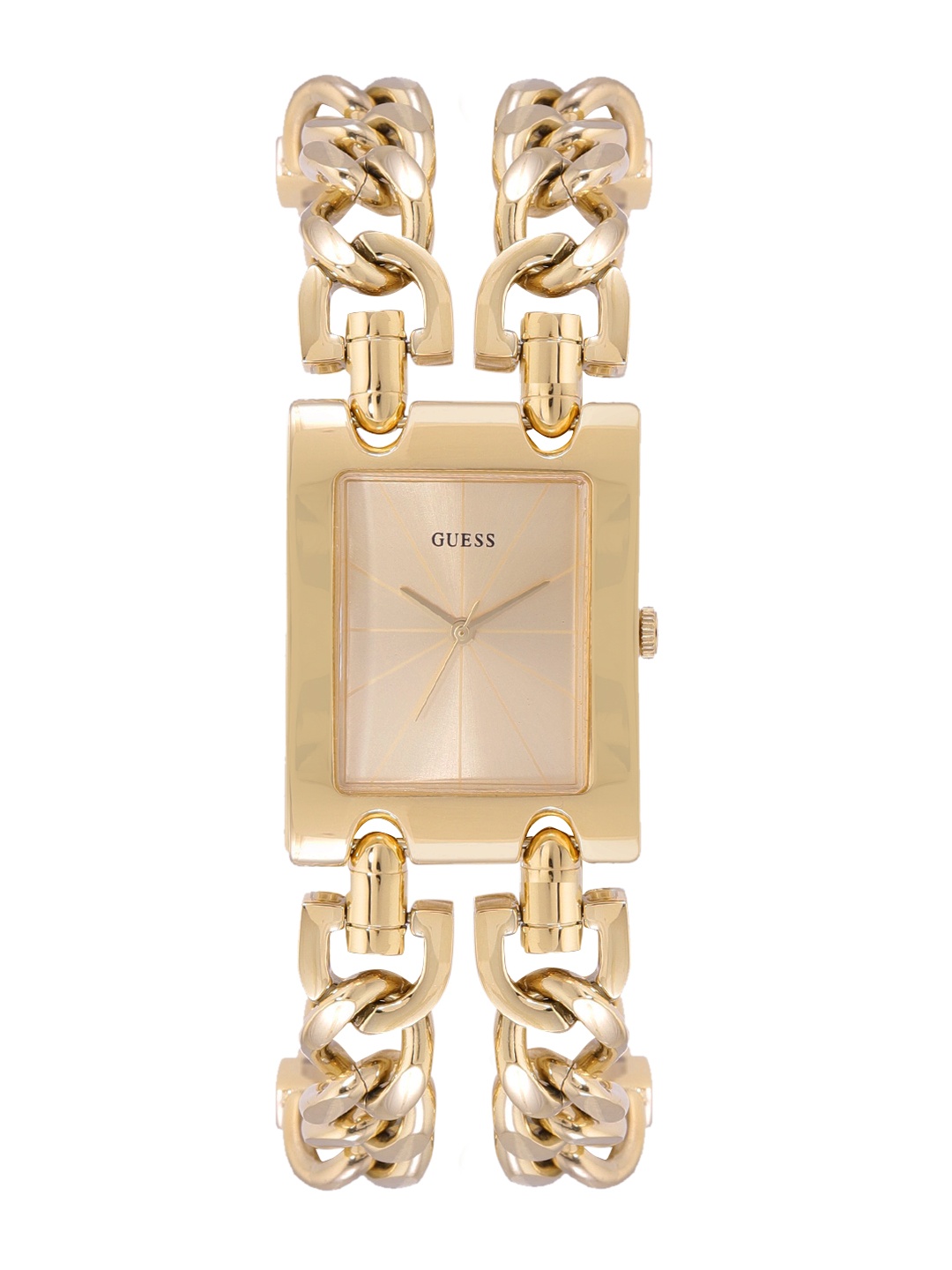 

GUESS Women Gold-Toned Bracelet Style Straps Analogue Watch W1117L2