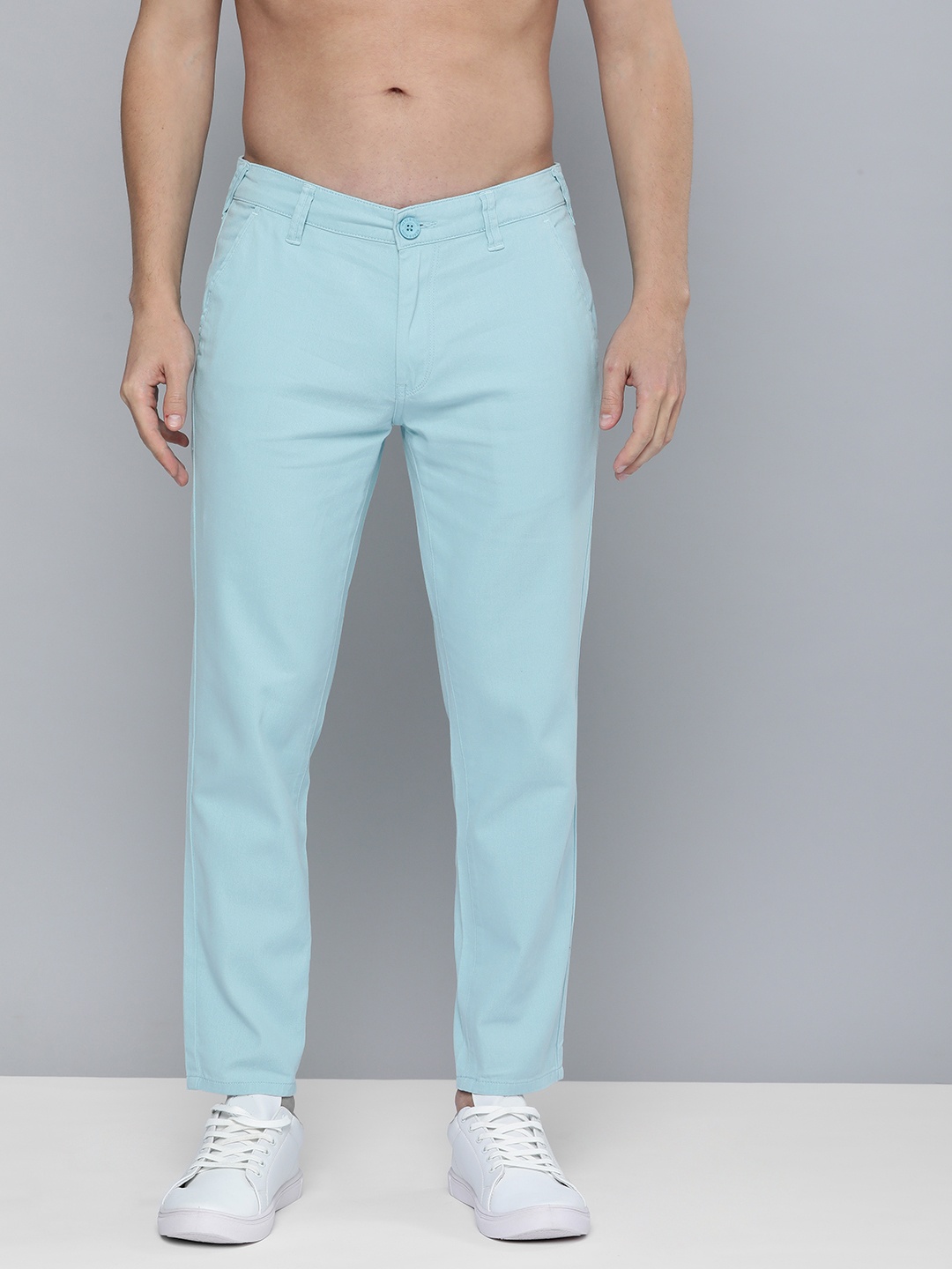 

HERE&NOW Men Light Blue Chinos