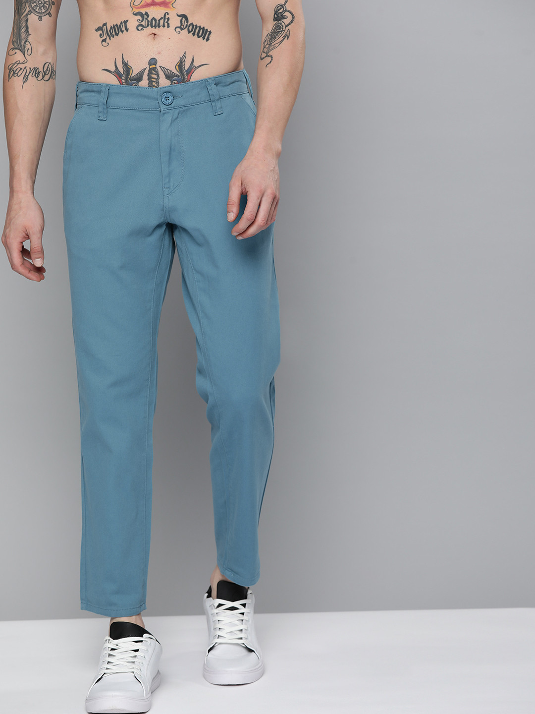 

HERE&NOW Men Blue Chinos