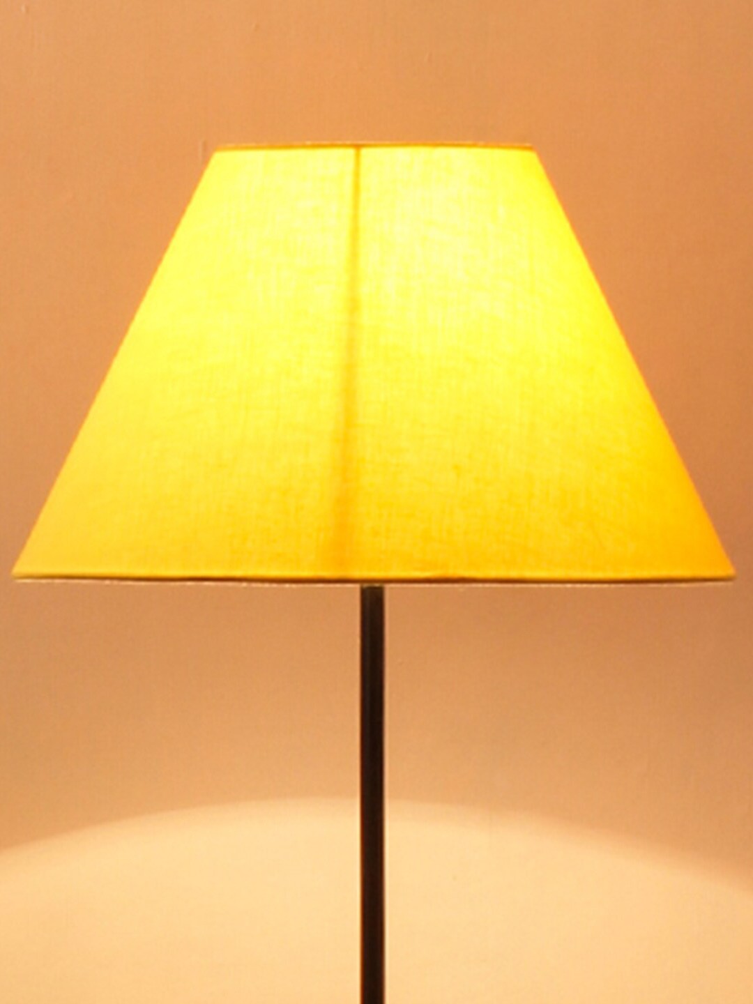 

Devansh Yellow Cotton Conical Club Lamp Shade