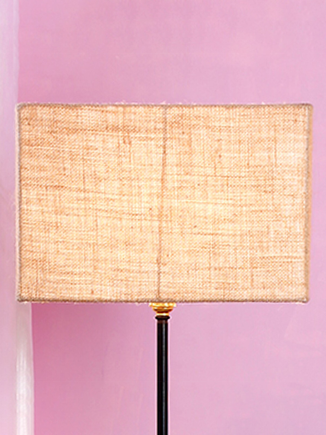 

Devansh Beige Fabric Jute Square Lamp Shade
