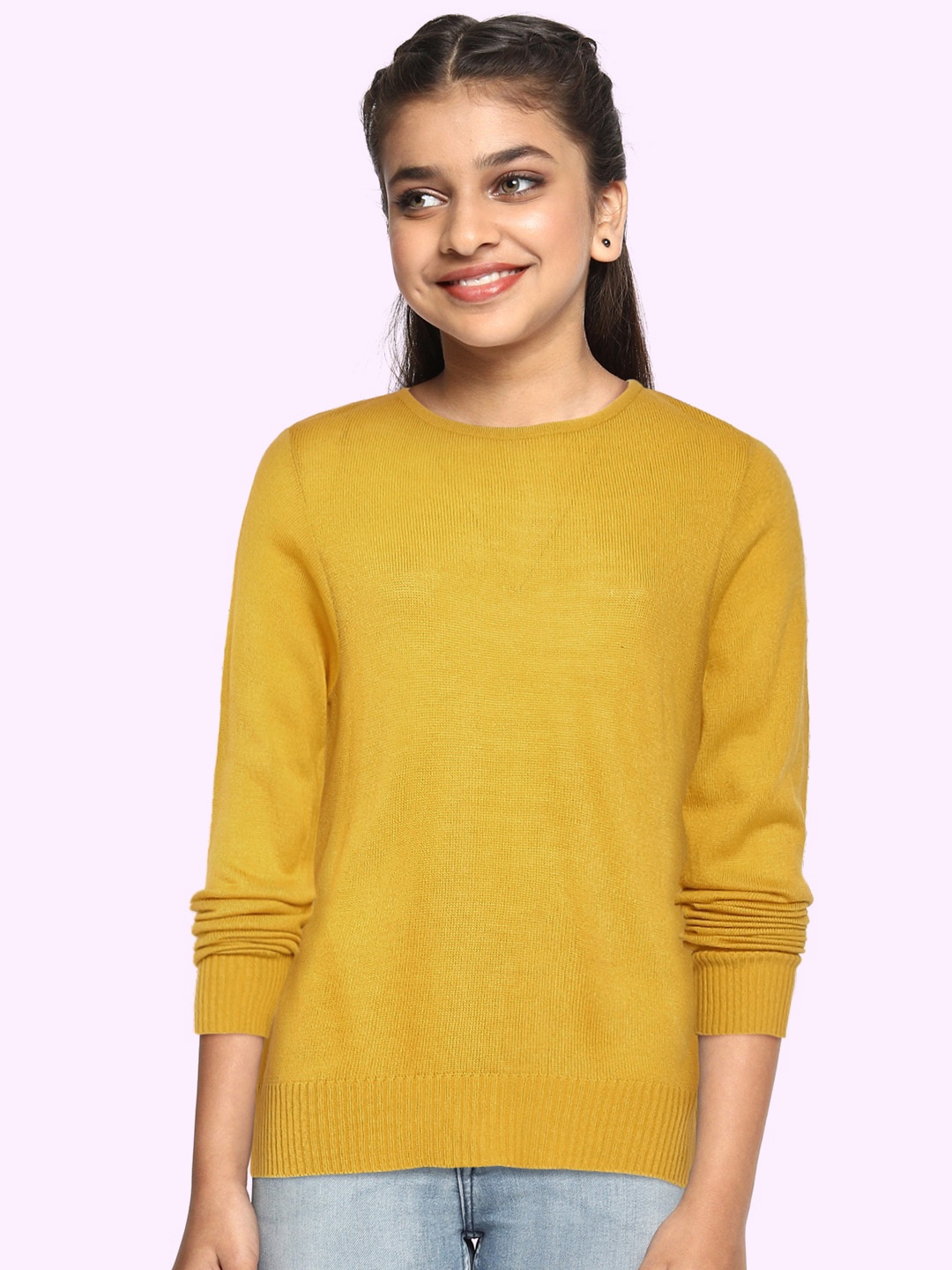 

UTH by Roadster Girls Mustard Pullover