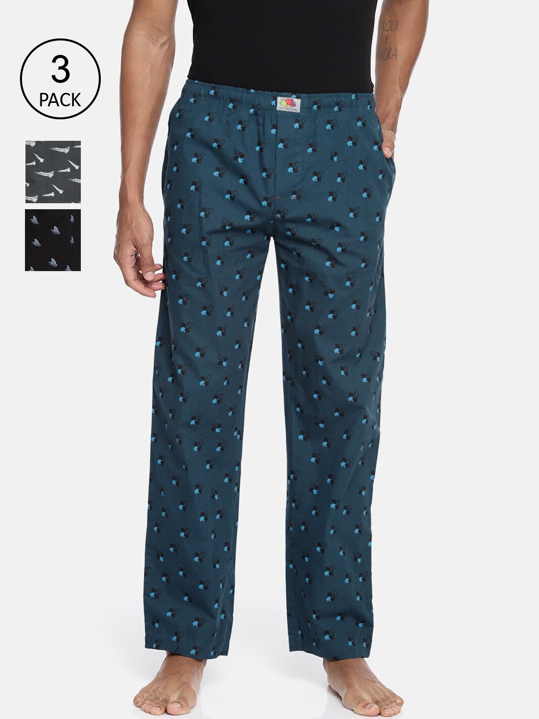 

Fruit of the loom Men Pack of 3 Assorted Lounge Pants