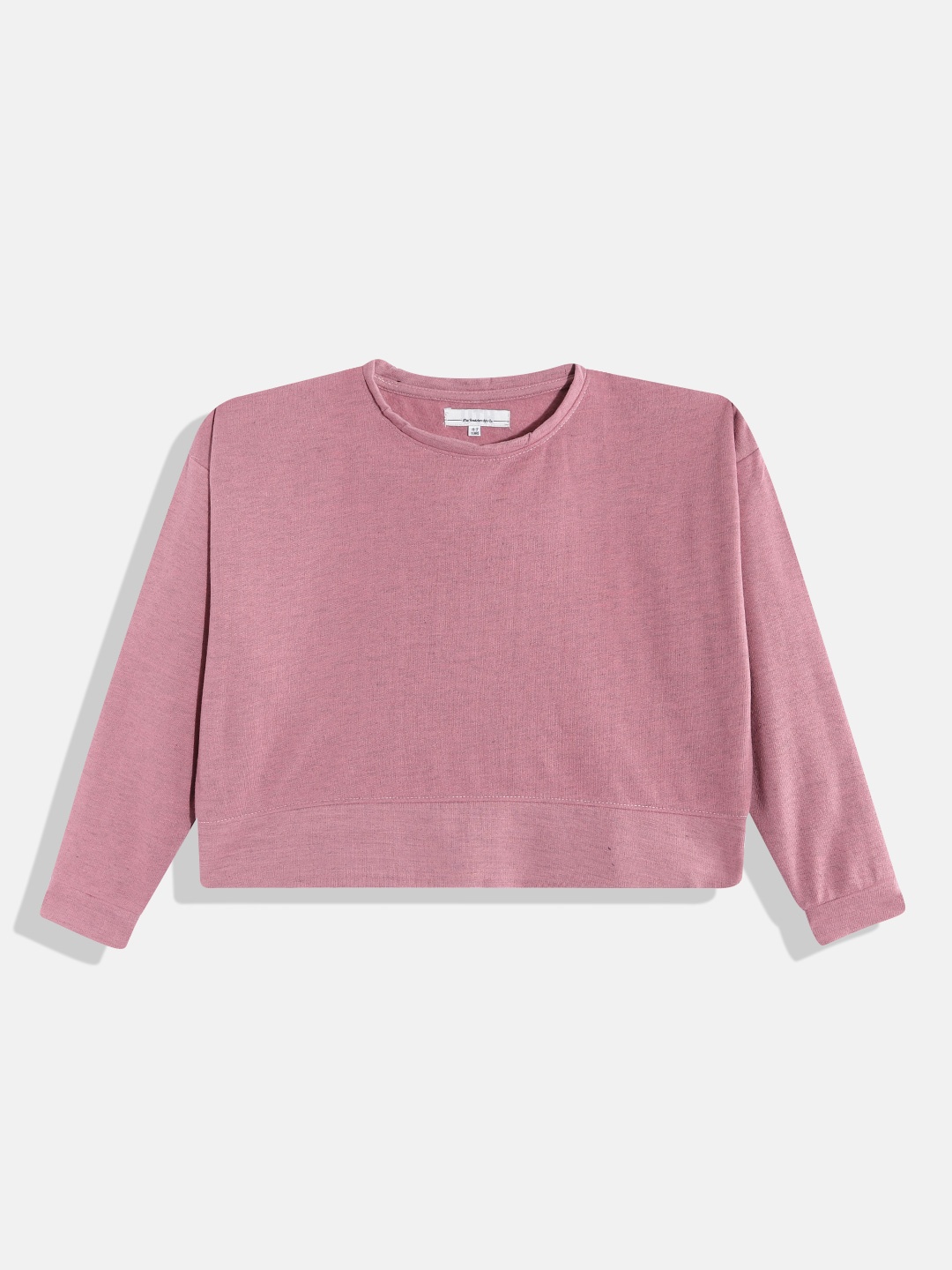 

UTH by Roadster Girls Pink Solid Sweatshirt