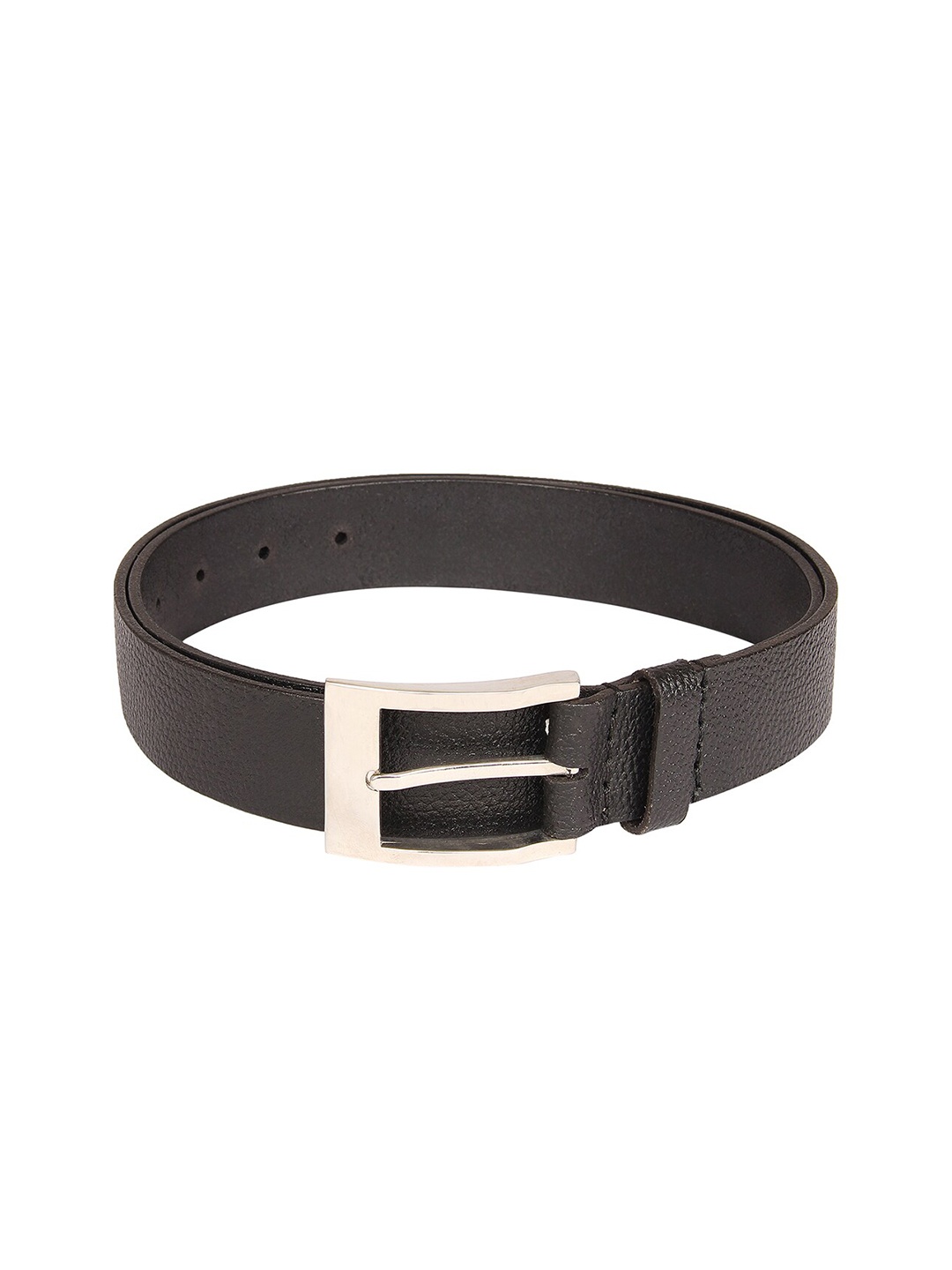 

Aditi Wasan Men Black Solid Genuine Leather Belt