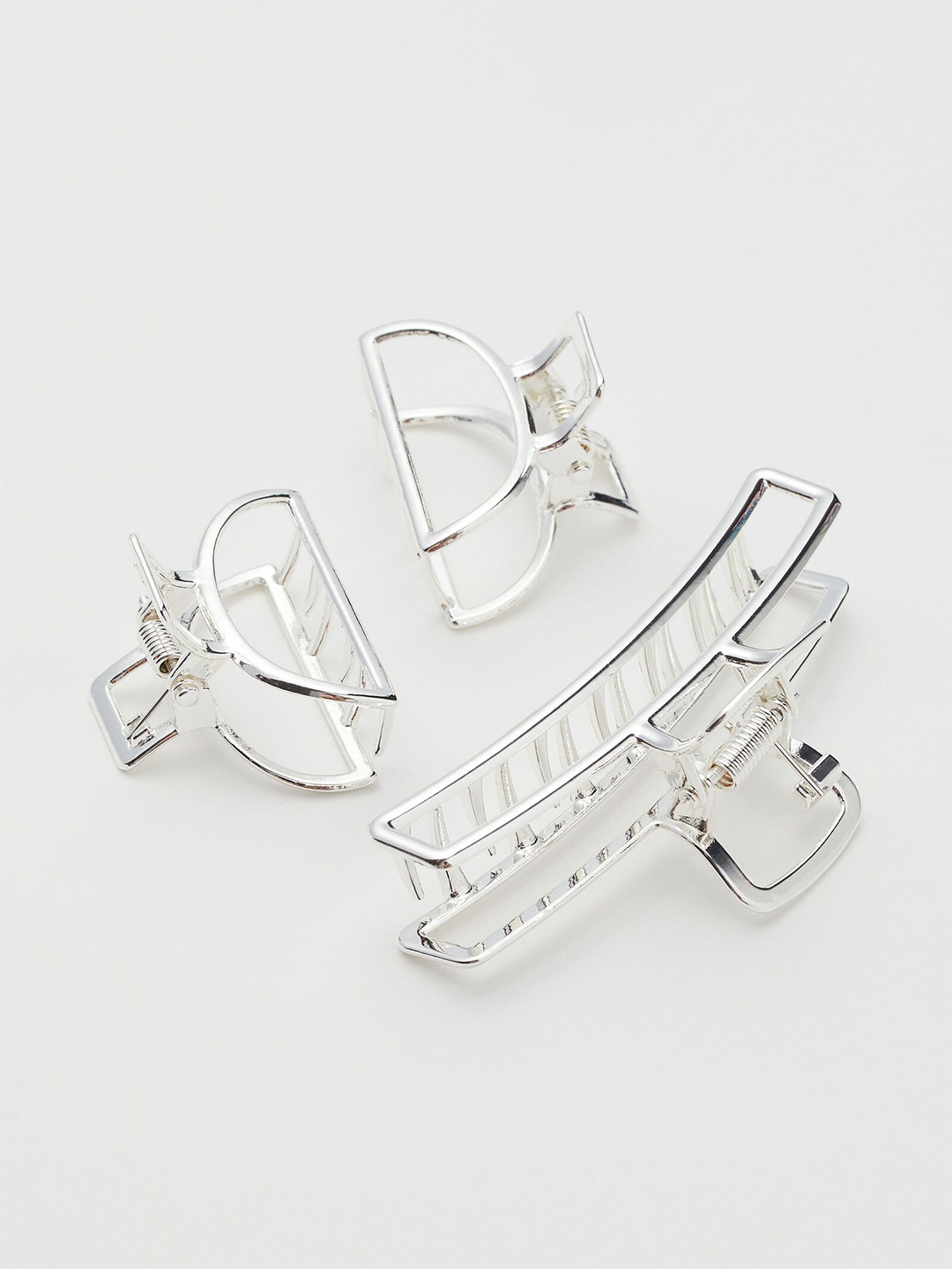 

H&M Pack of 3 Silver Hair Claws