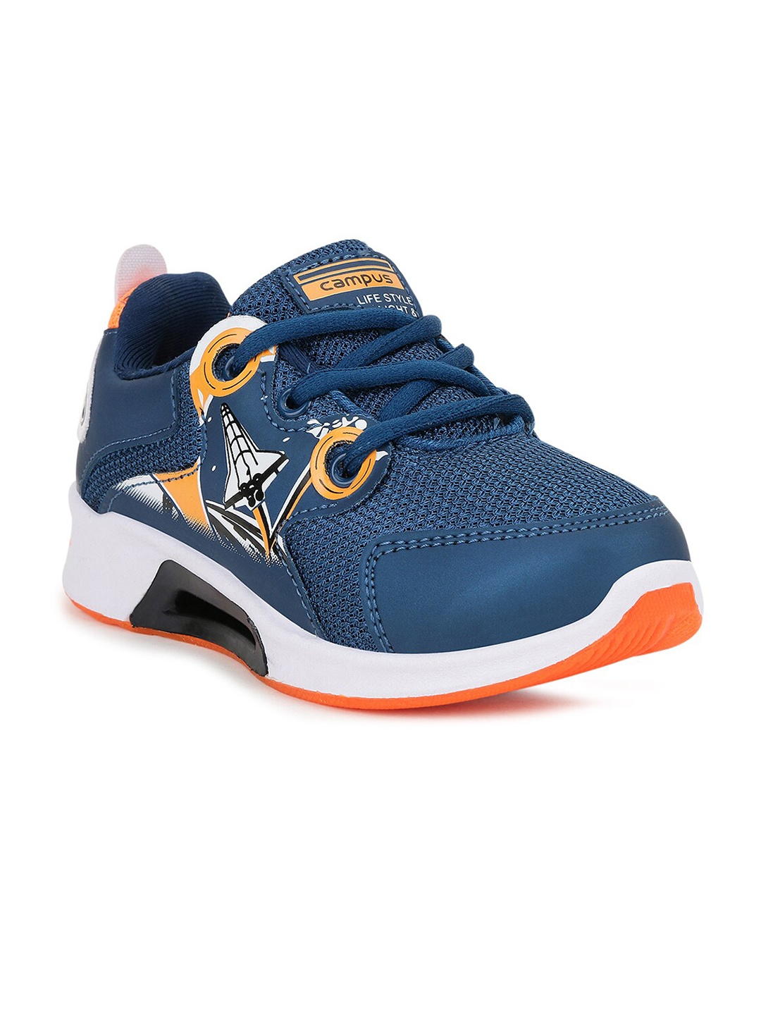 

Campus Unisex Kids Blue Printed Running Shoes