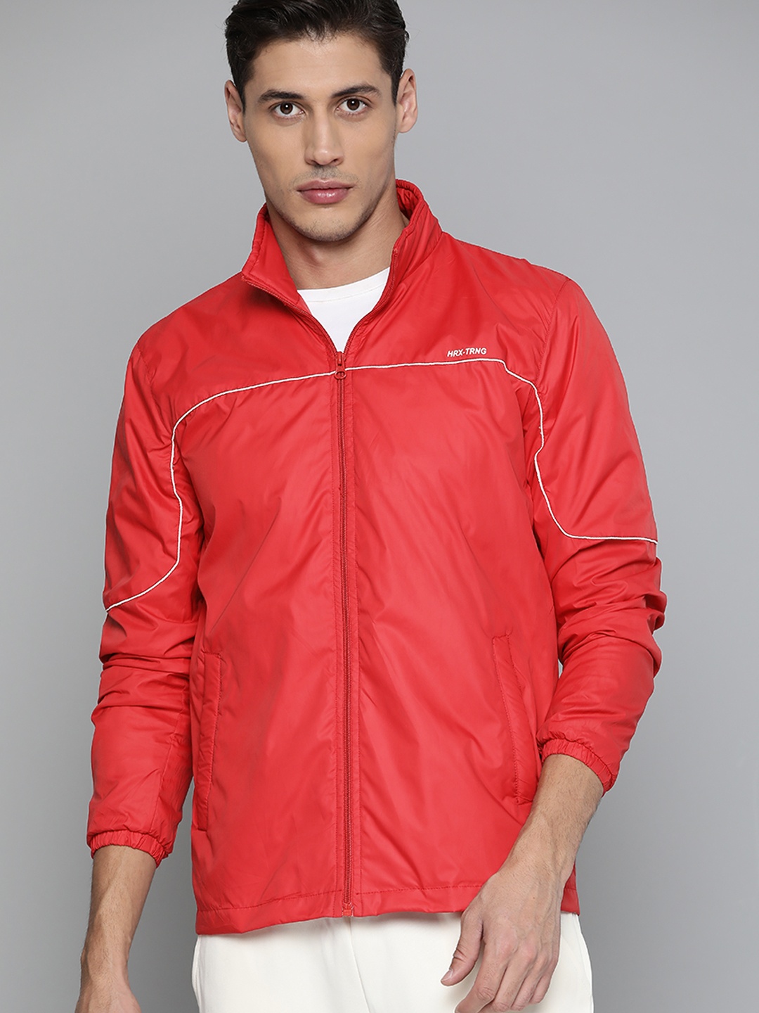 

HRX by Hrithik Roshan Men Red Tailored Jacket