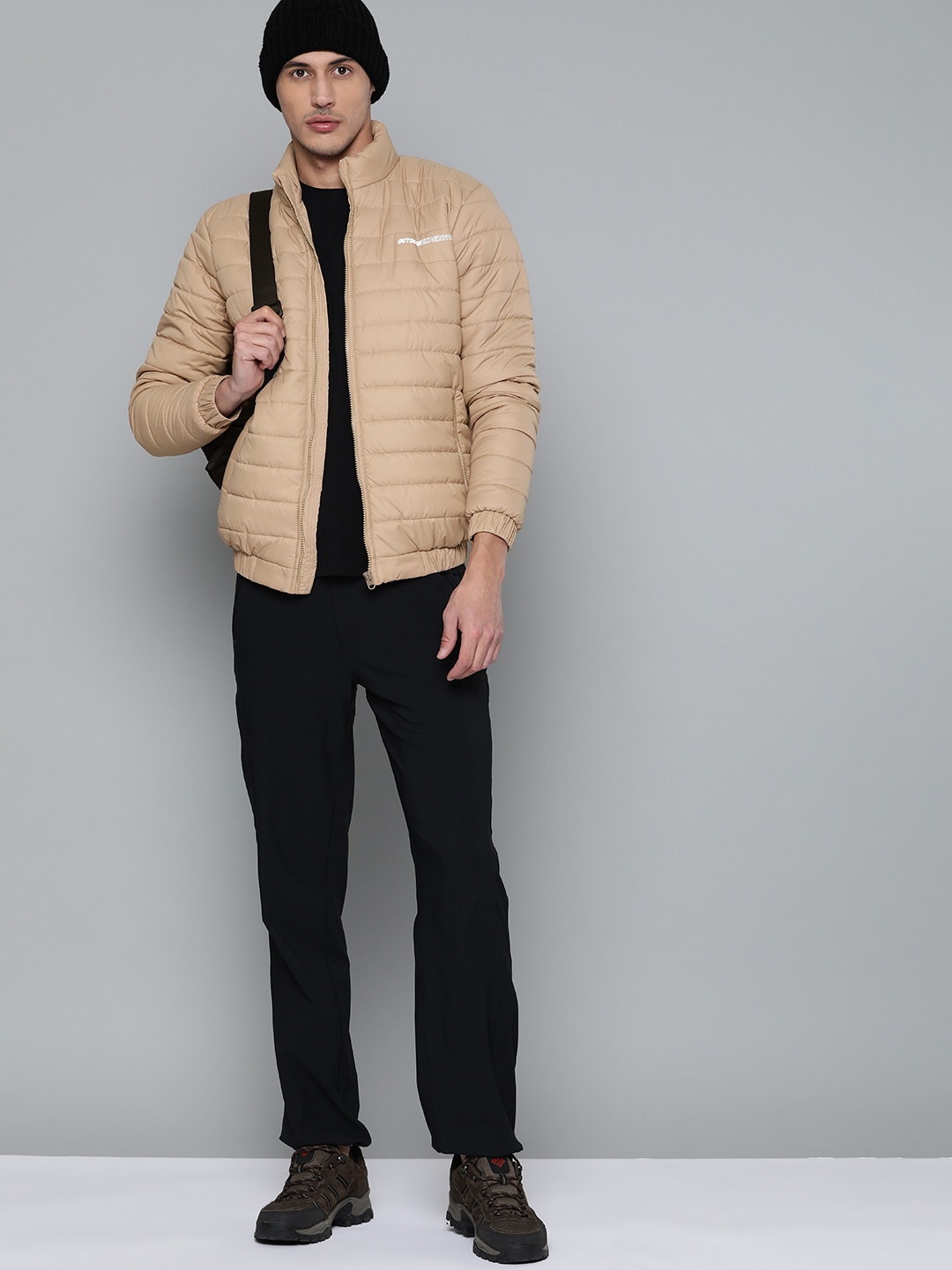 

HRX By Hrithik Roshan Outdoor Men Camel Rapid-Dry Solid Jackets, Beige