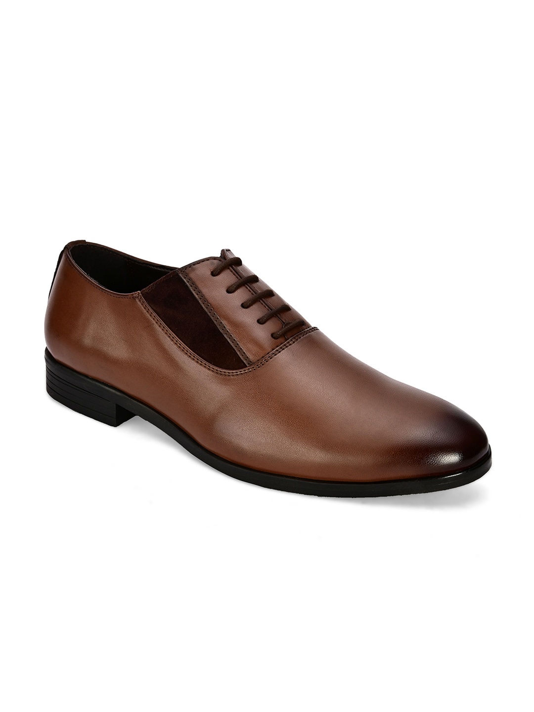 

San Frissco Men Brown Solid Formal Oxfords
