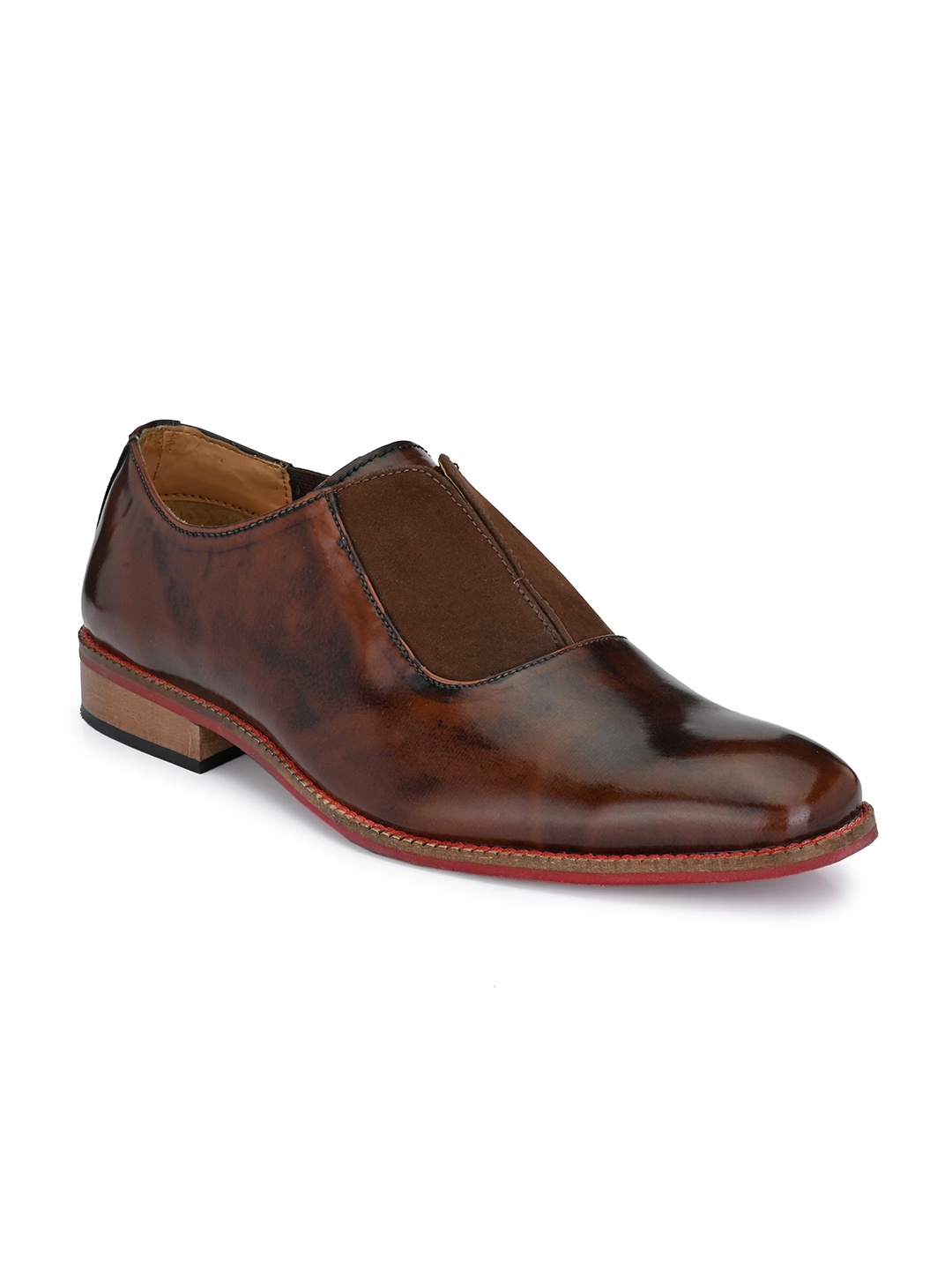 

KLEAT Men Brown Perforations Slip-On Sneakers