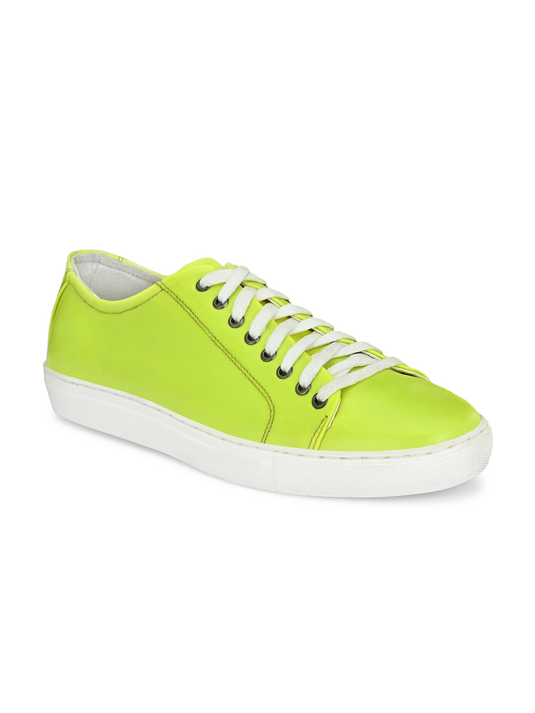 

KLEAT Men Green Solid Lace-Up Old School Sneakers