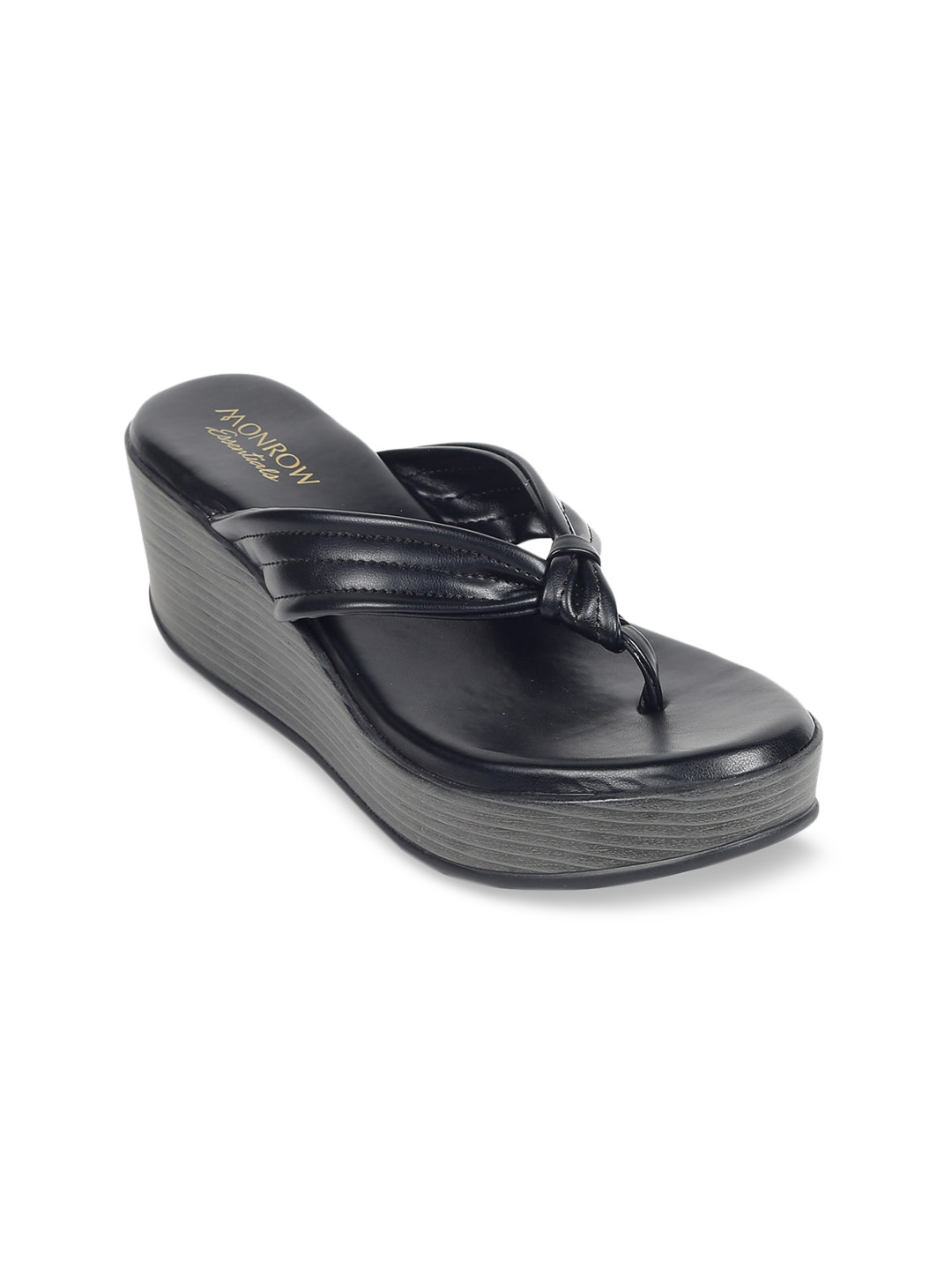 

Monrow Black Platform Sandals