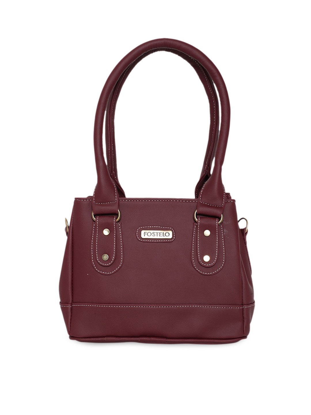 

Fostelo Maroon Structured Shoulder Bag