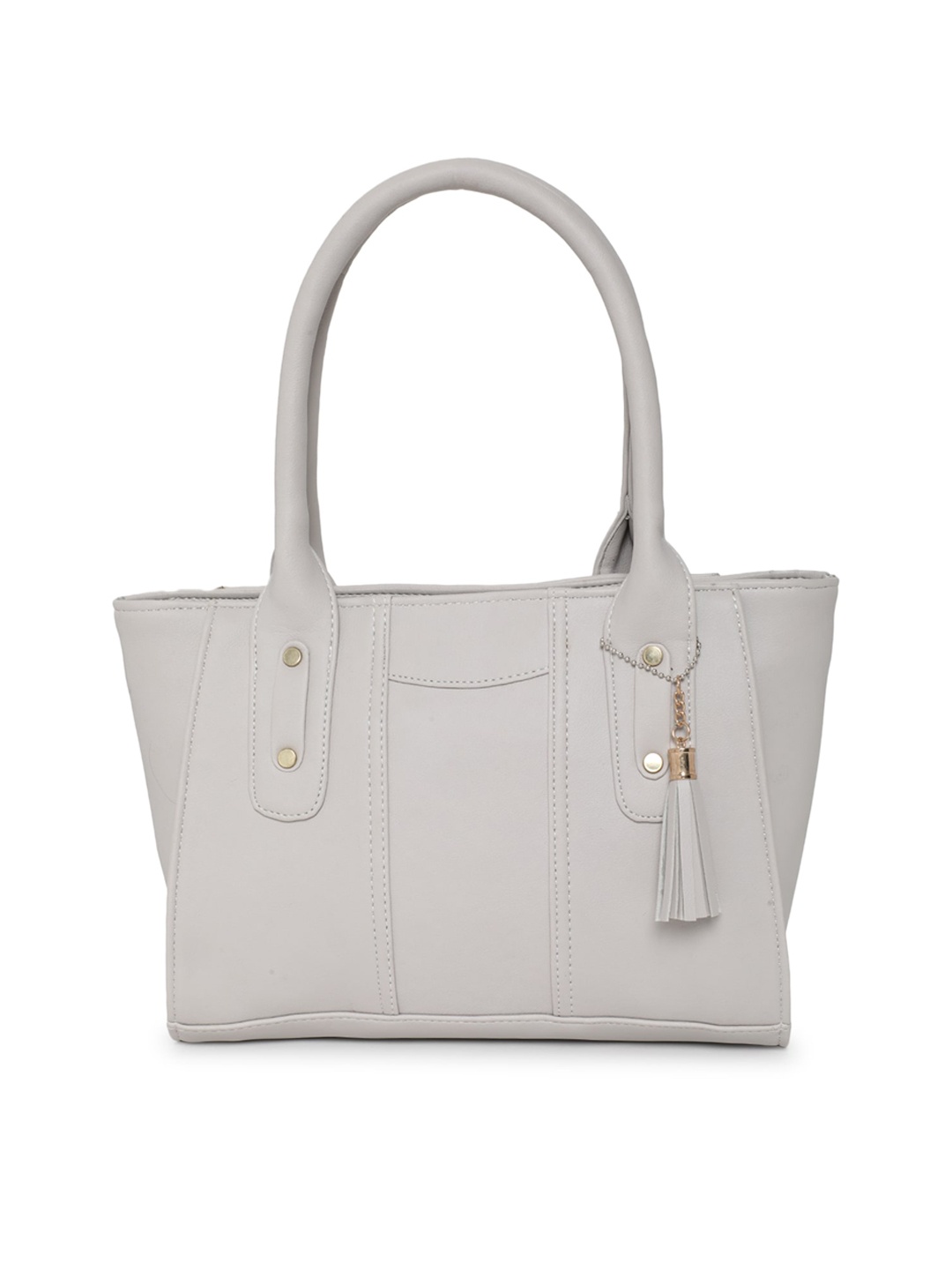 

Fostelo Women Grey Structured Shoulder Bag with Tassels